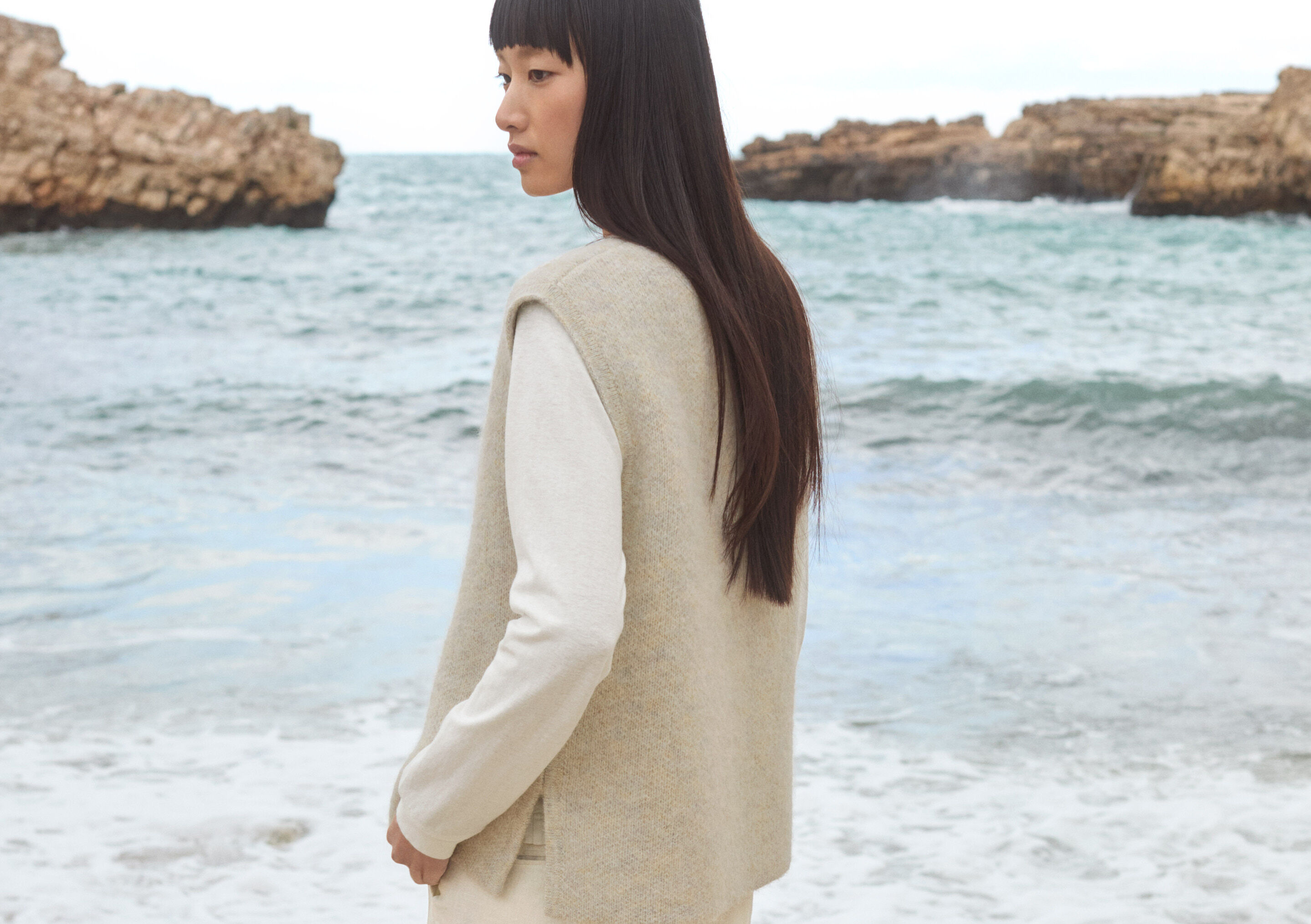 Knitted gilet