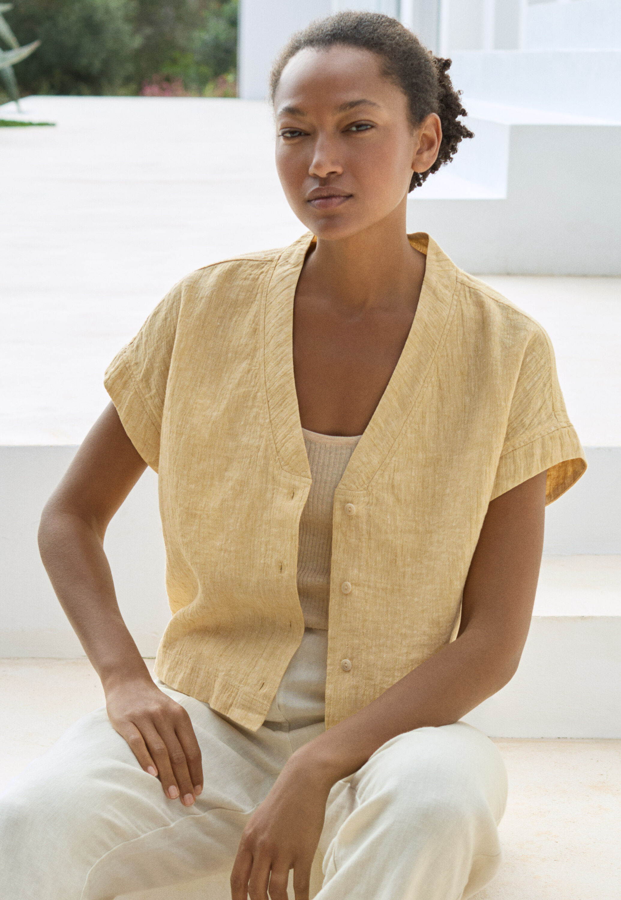 V-neck top