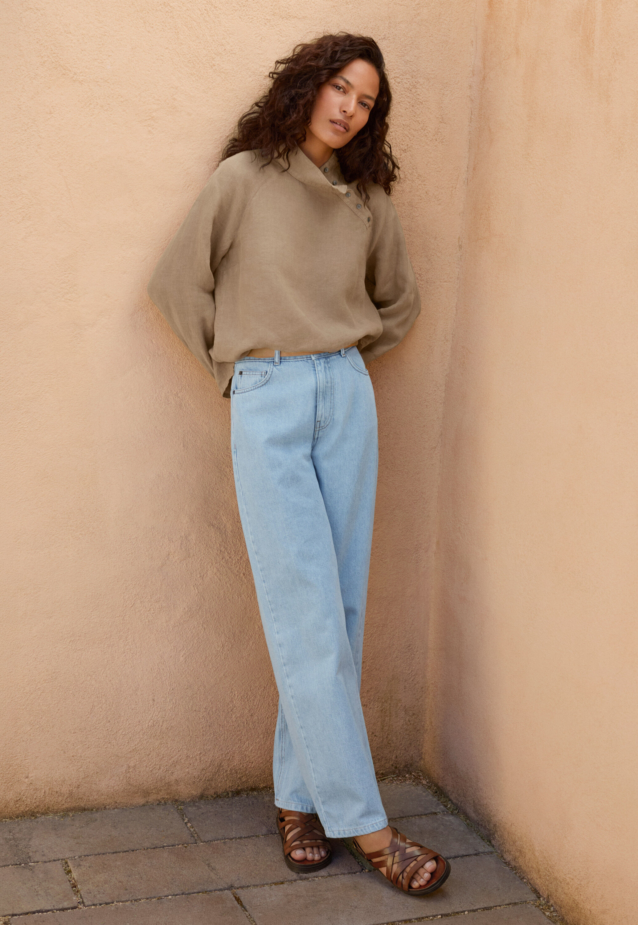 Pleat-front trousers