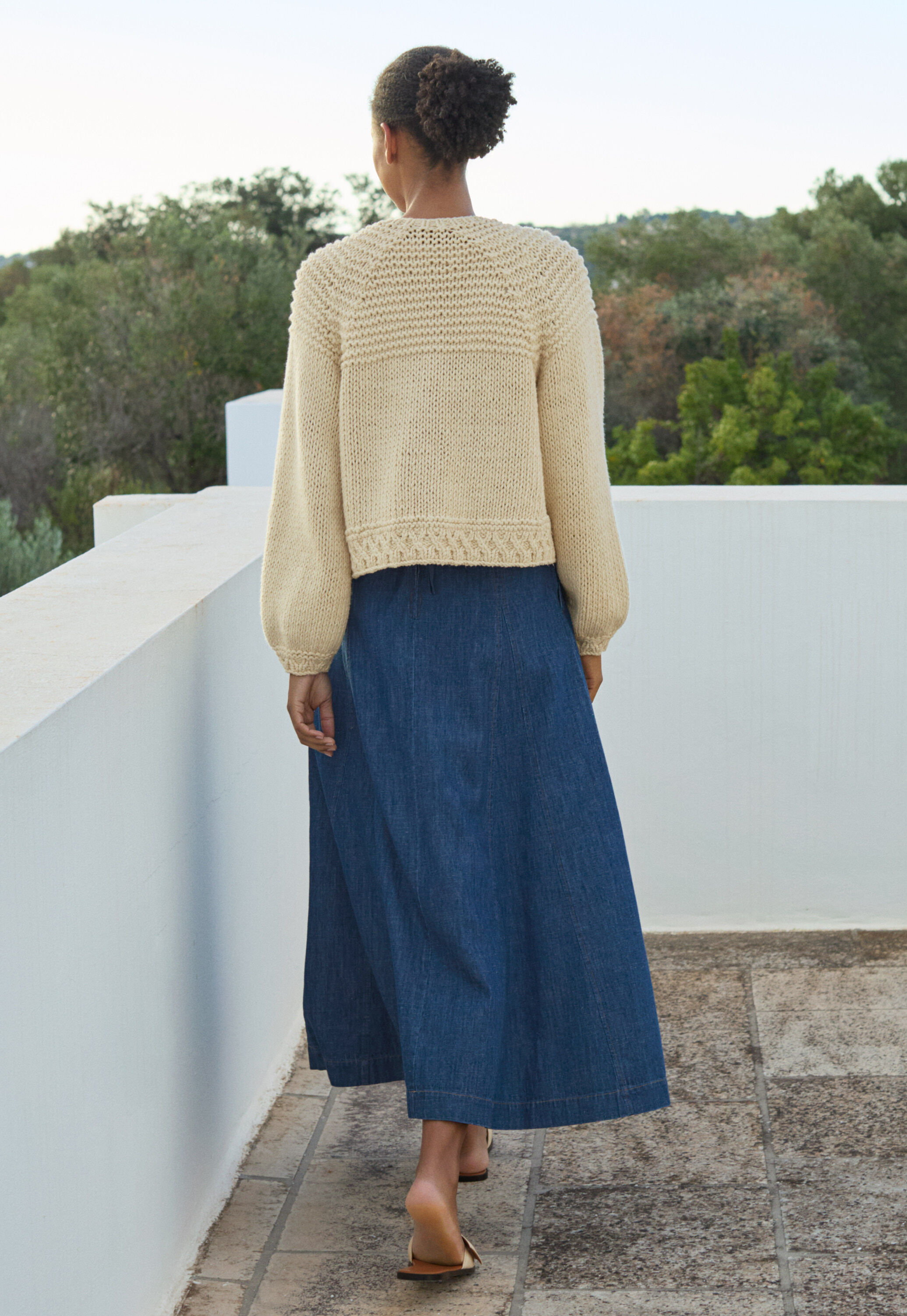 Hand-knitted cardigan