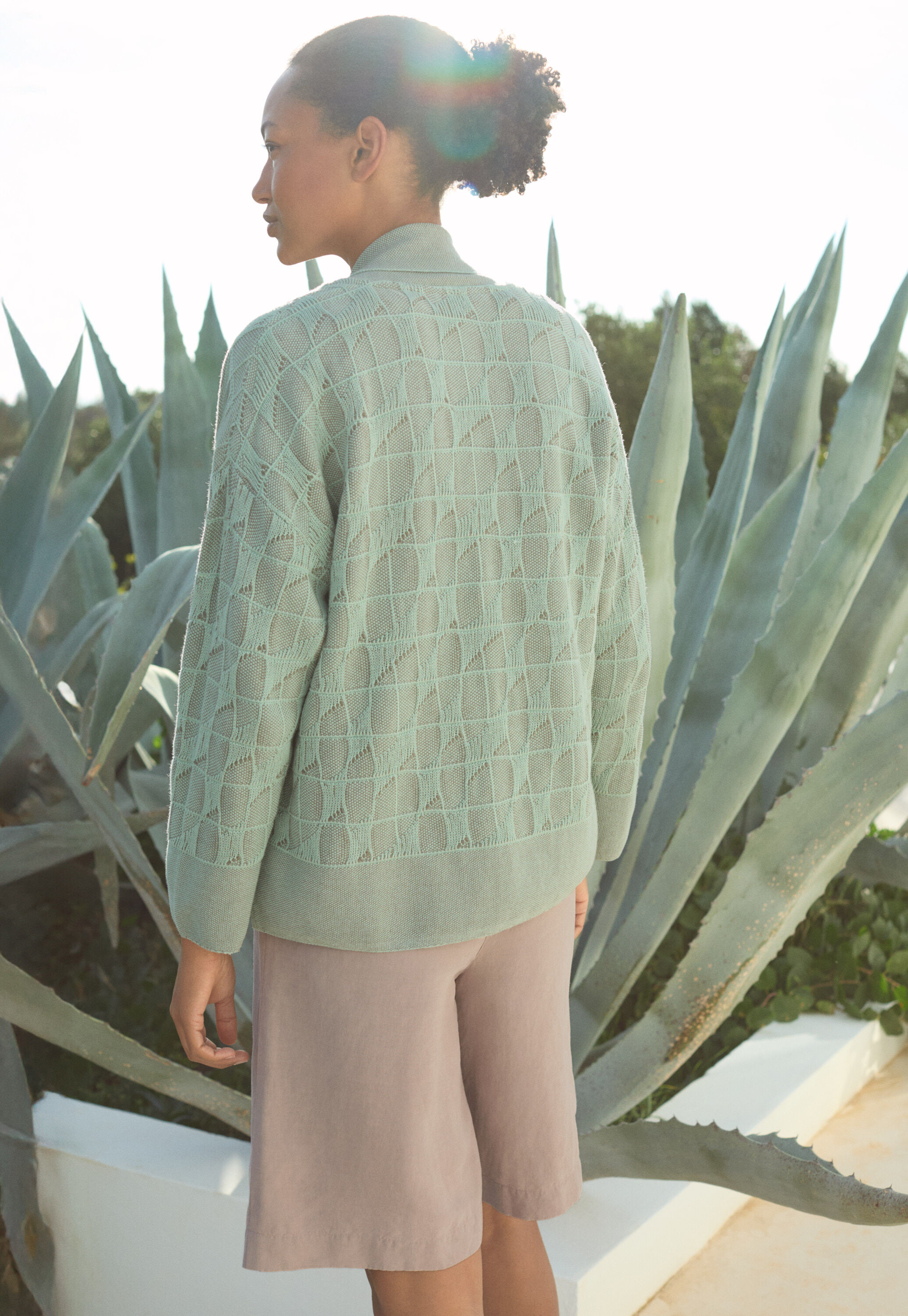 Patterned cardigan