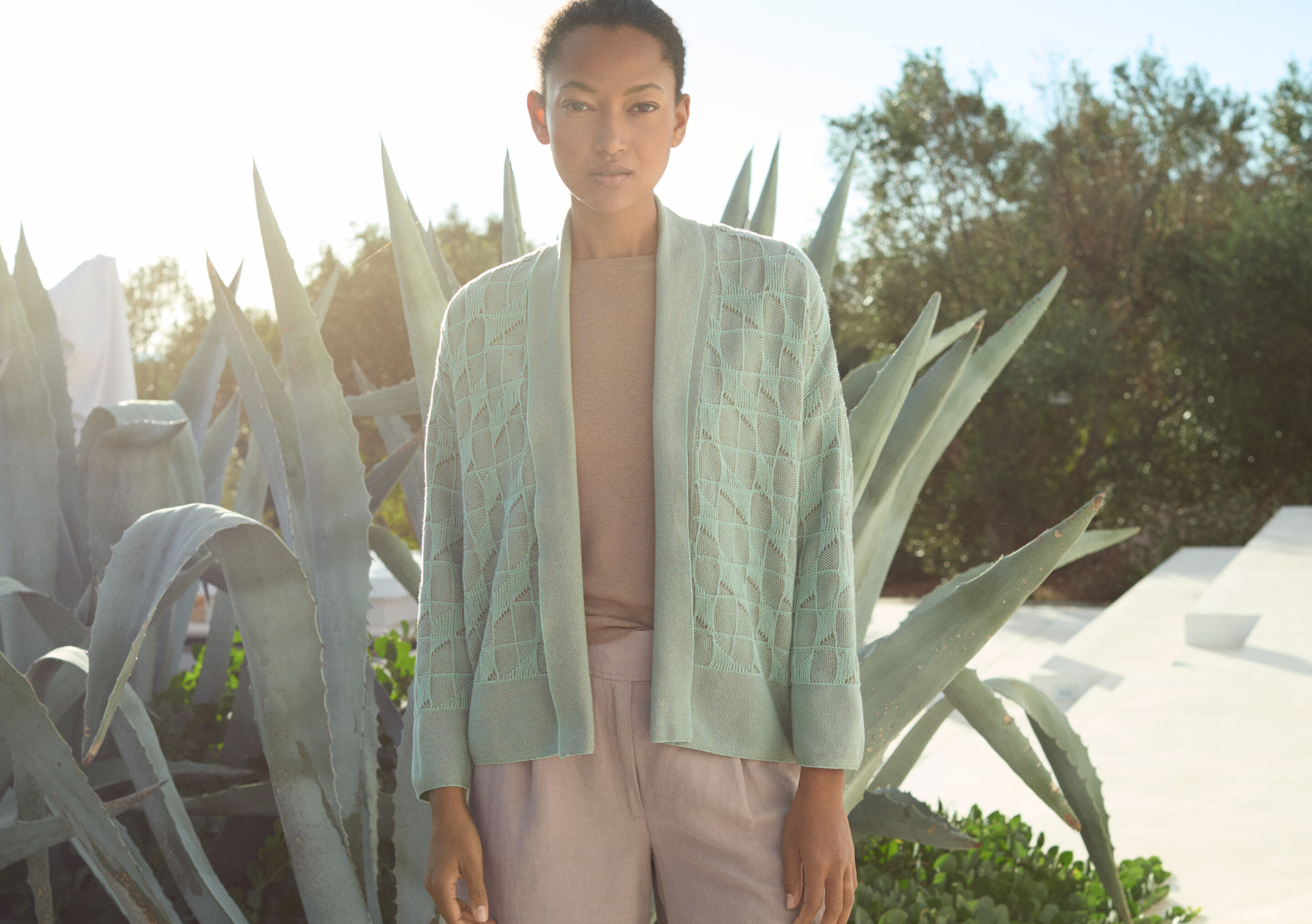 Patterned cardigan