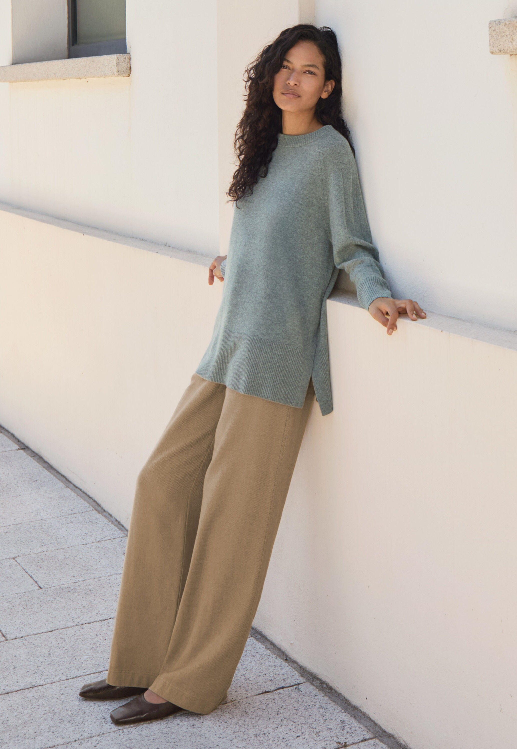 Pleat-front trousers