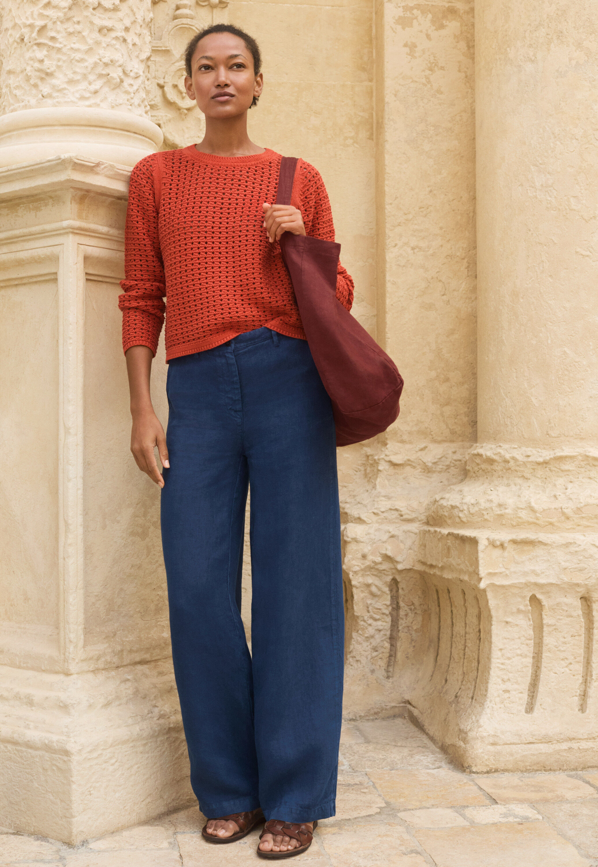 Pleat-front trousers