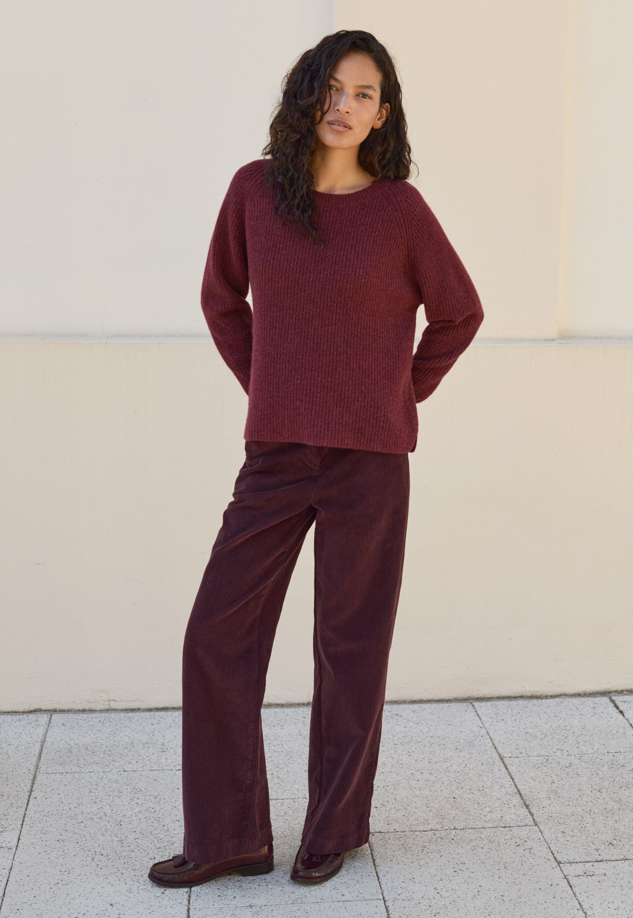 Wide-leg trousers