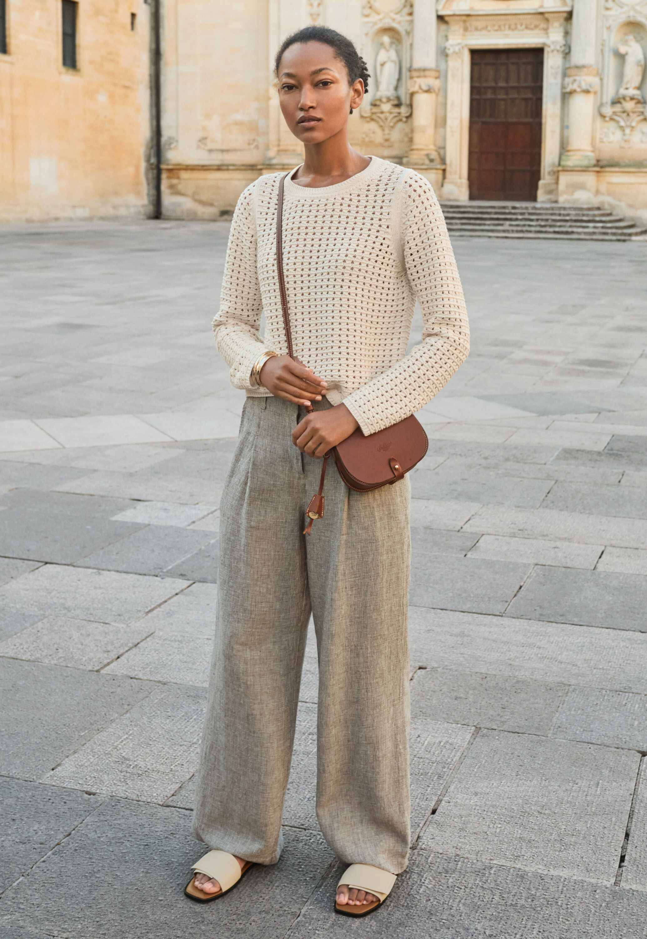 Pleat-front trousers