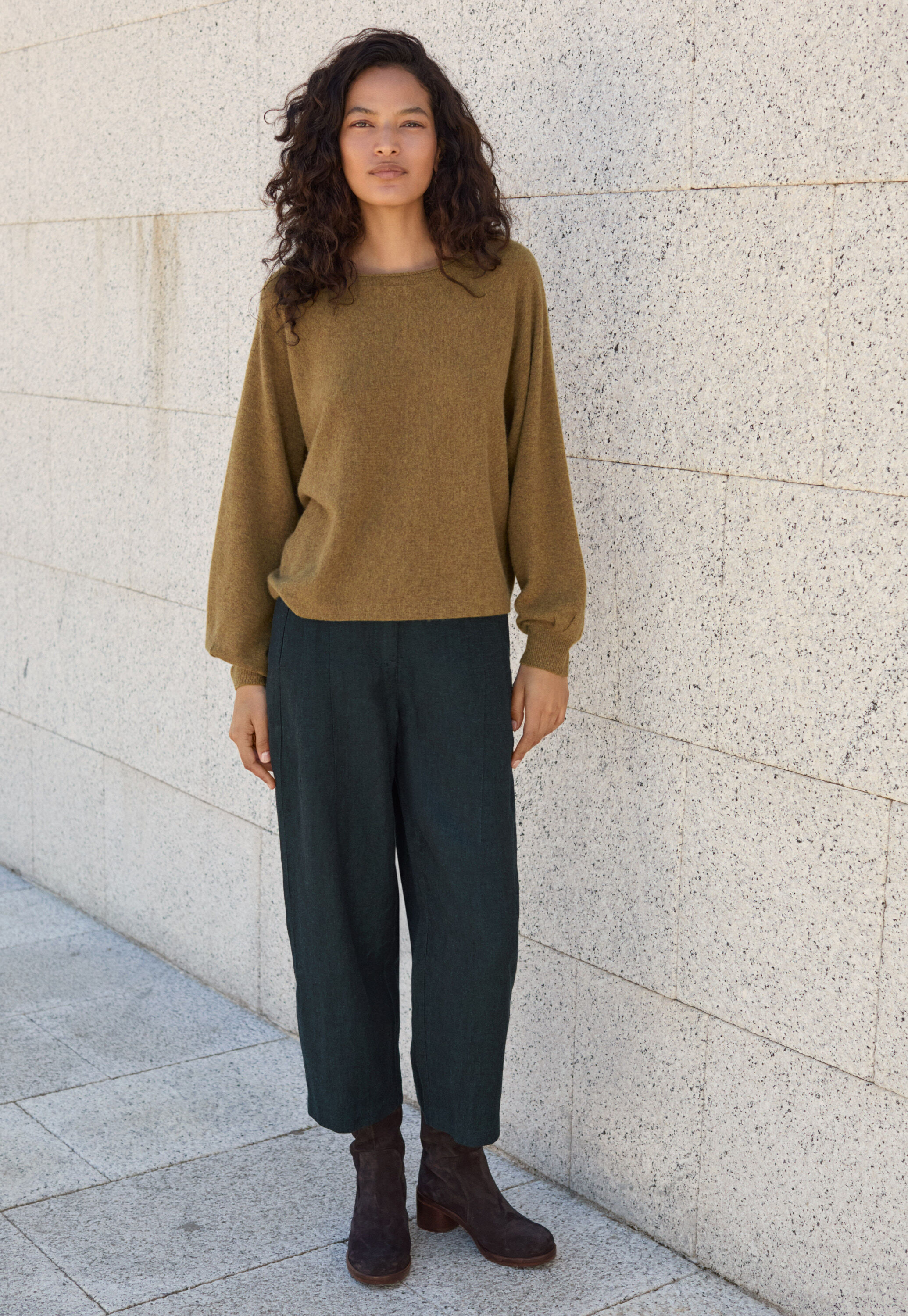 Pleat-front trousers