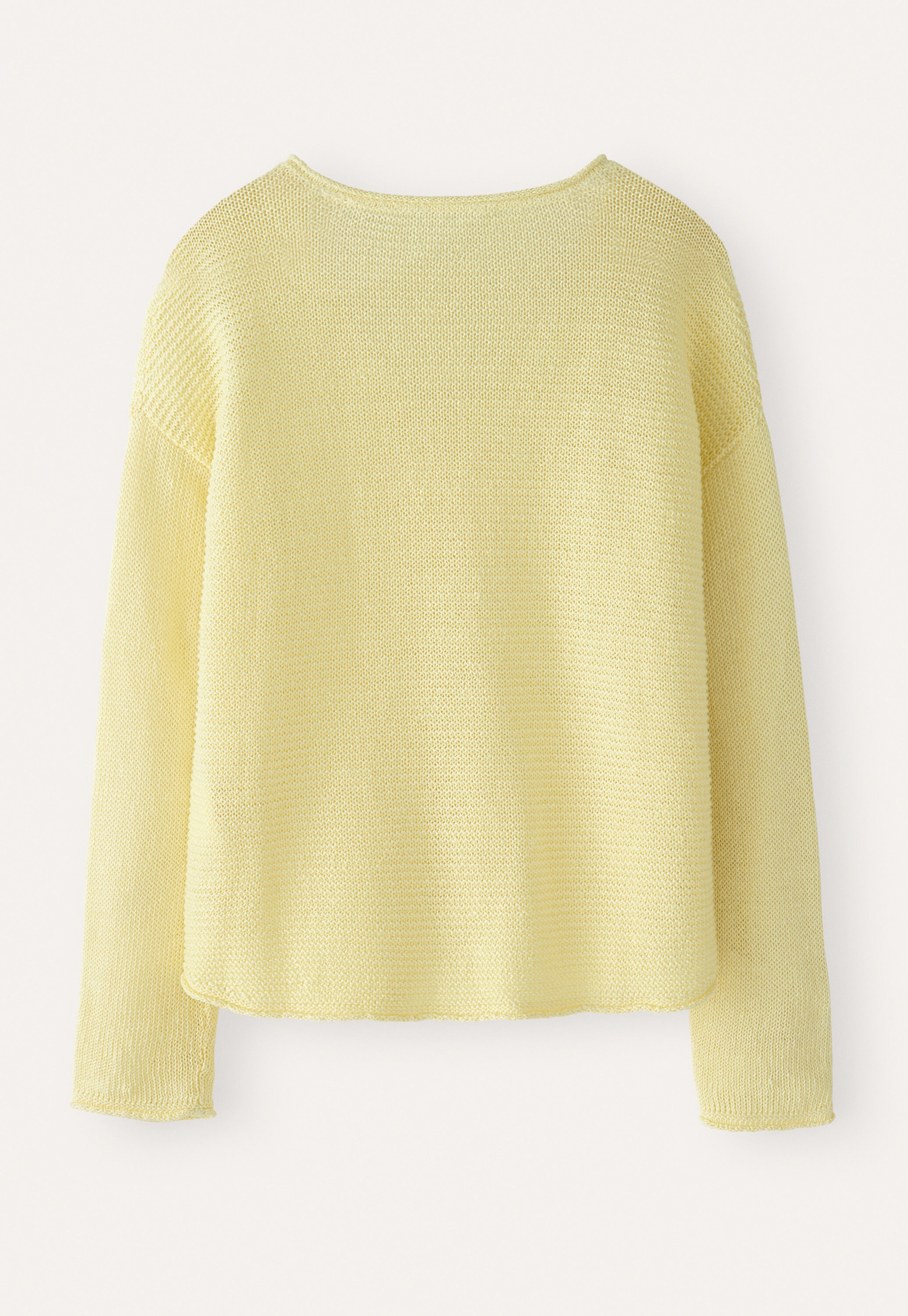 V-neck ribbed panel sweater