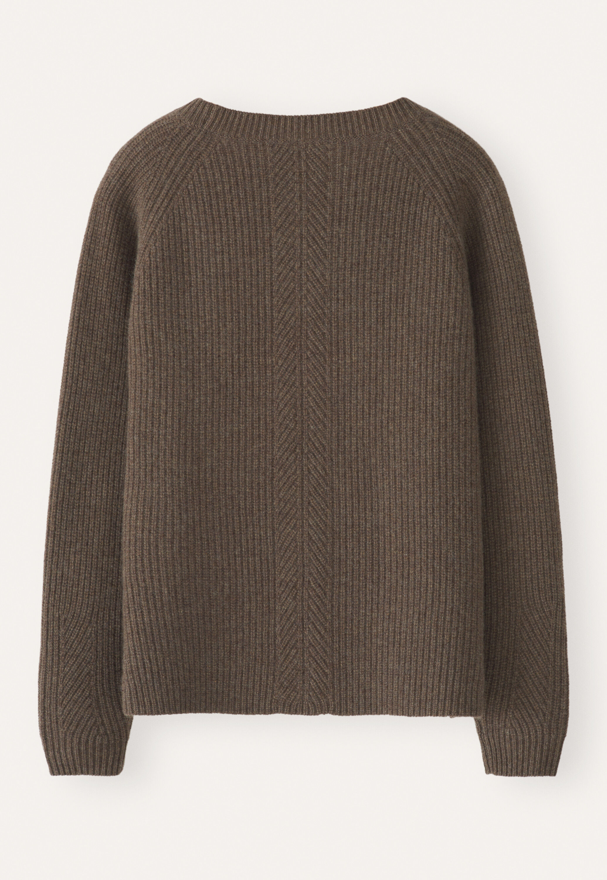 Ribbed crew-neck sweater