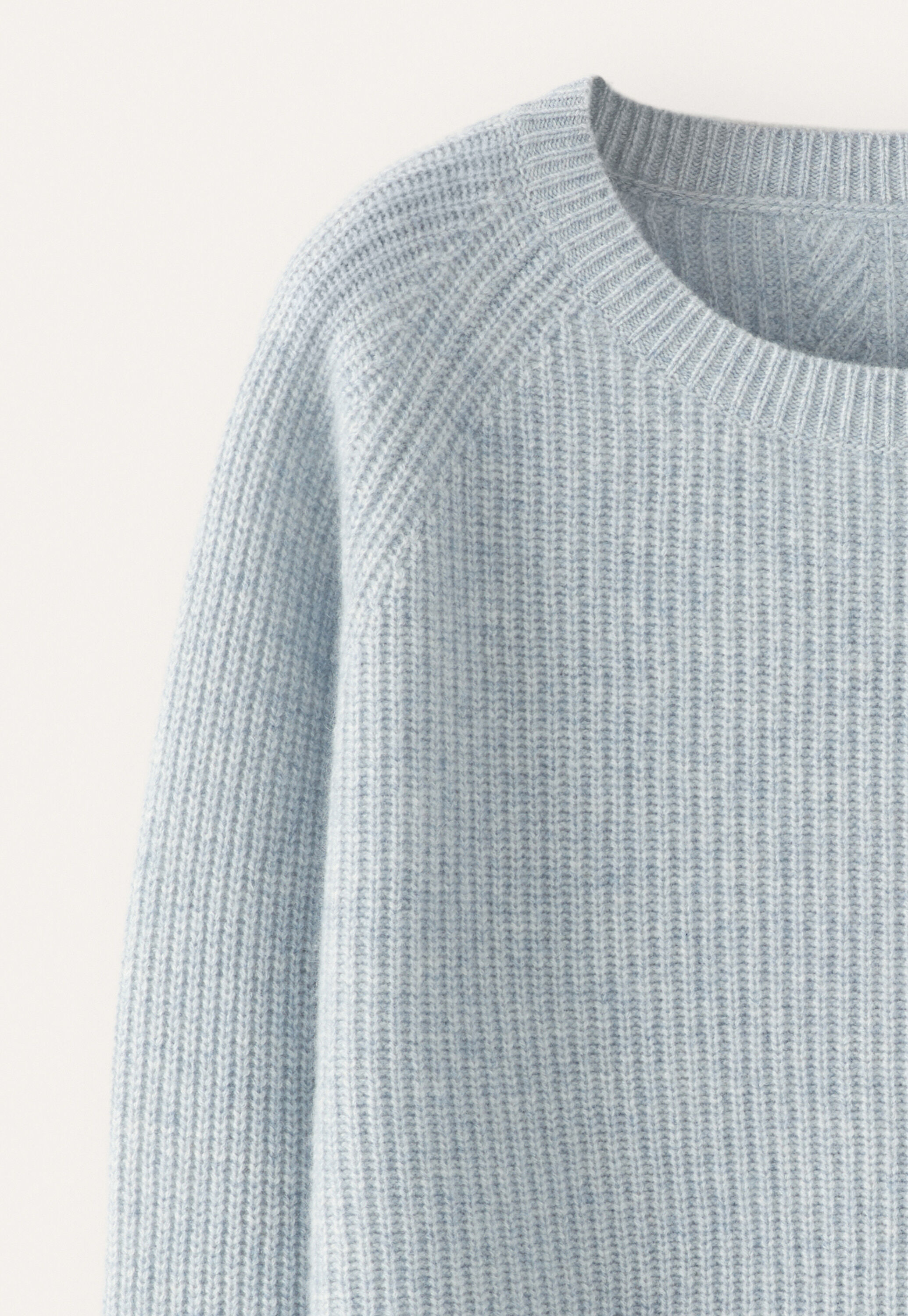 Ribbed crew-neck sweater