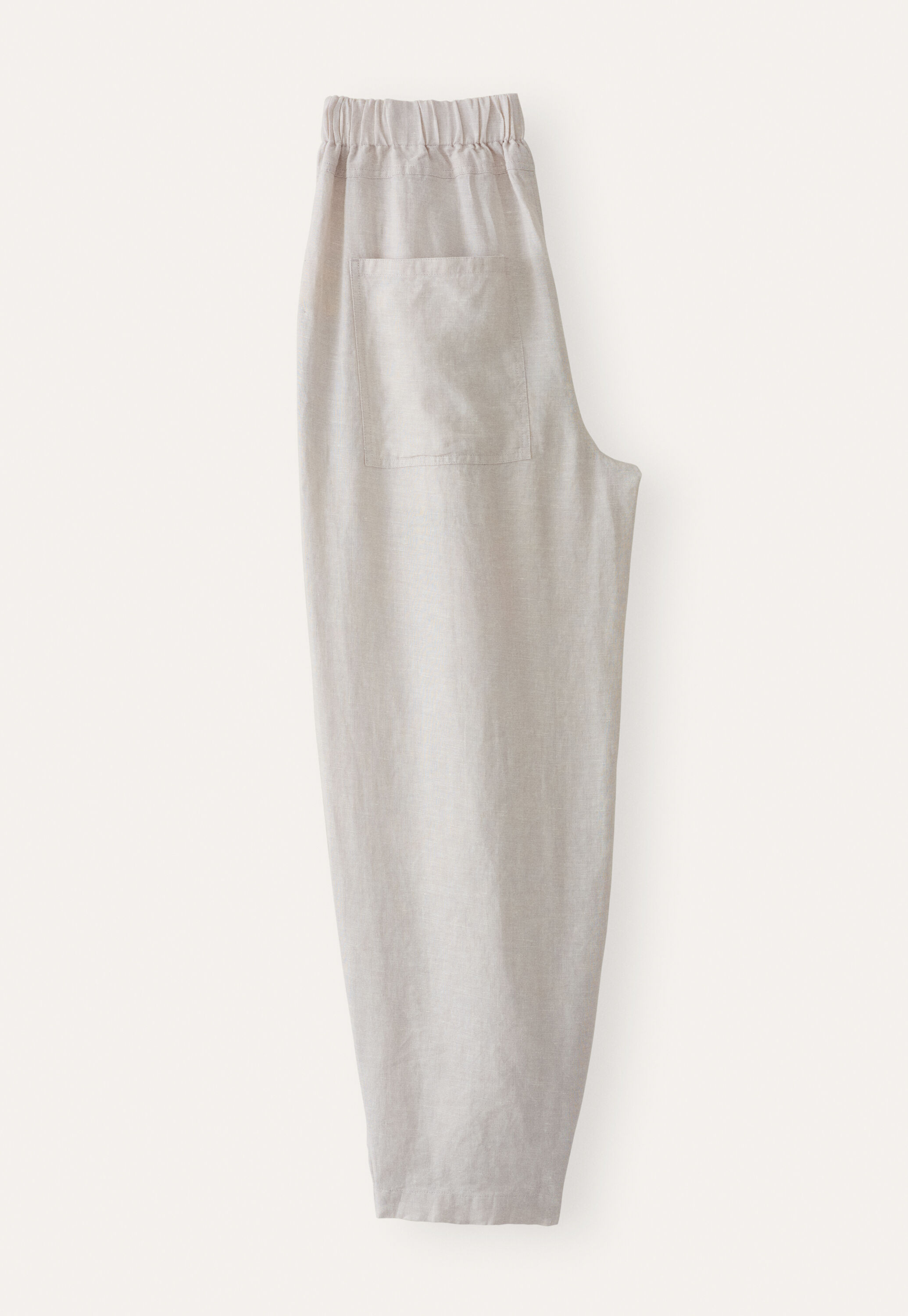 Cropped pleated trousers