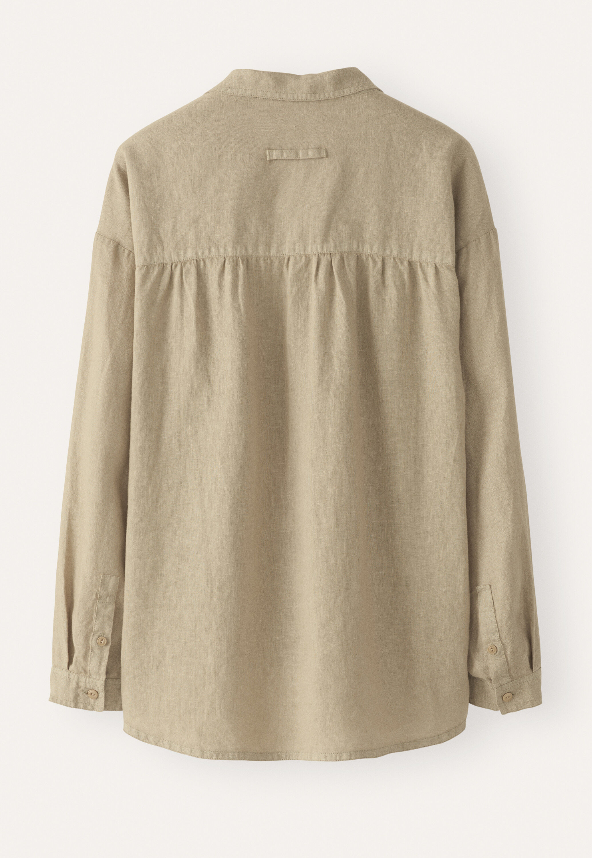Garment-dyed overshirt