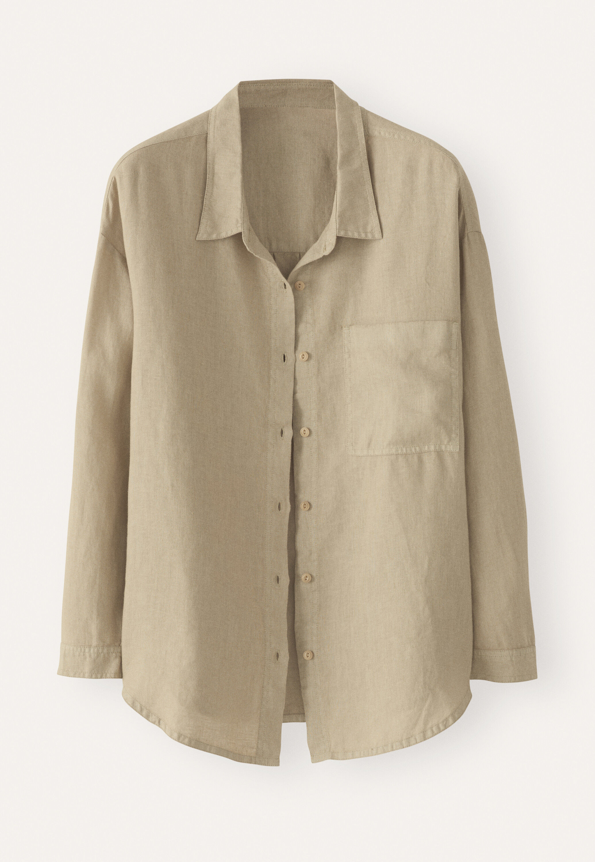 Garment-dyed overshirt