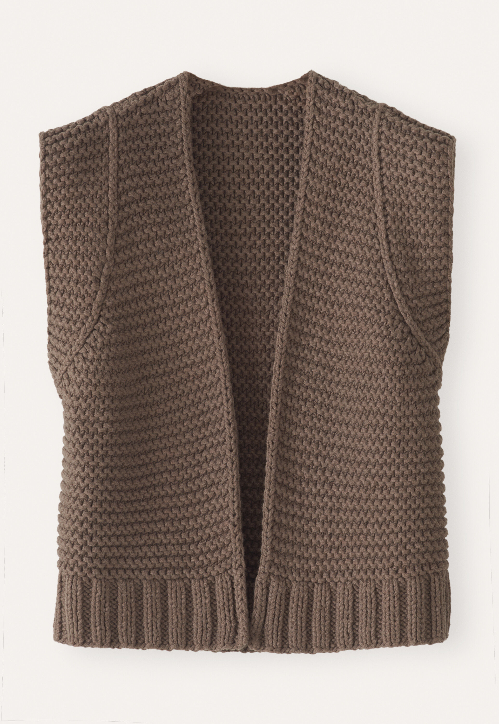 Hand-knitted waistcoat