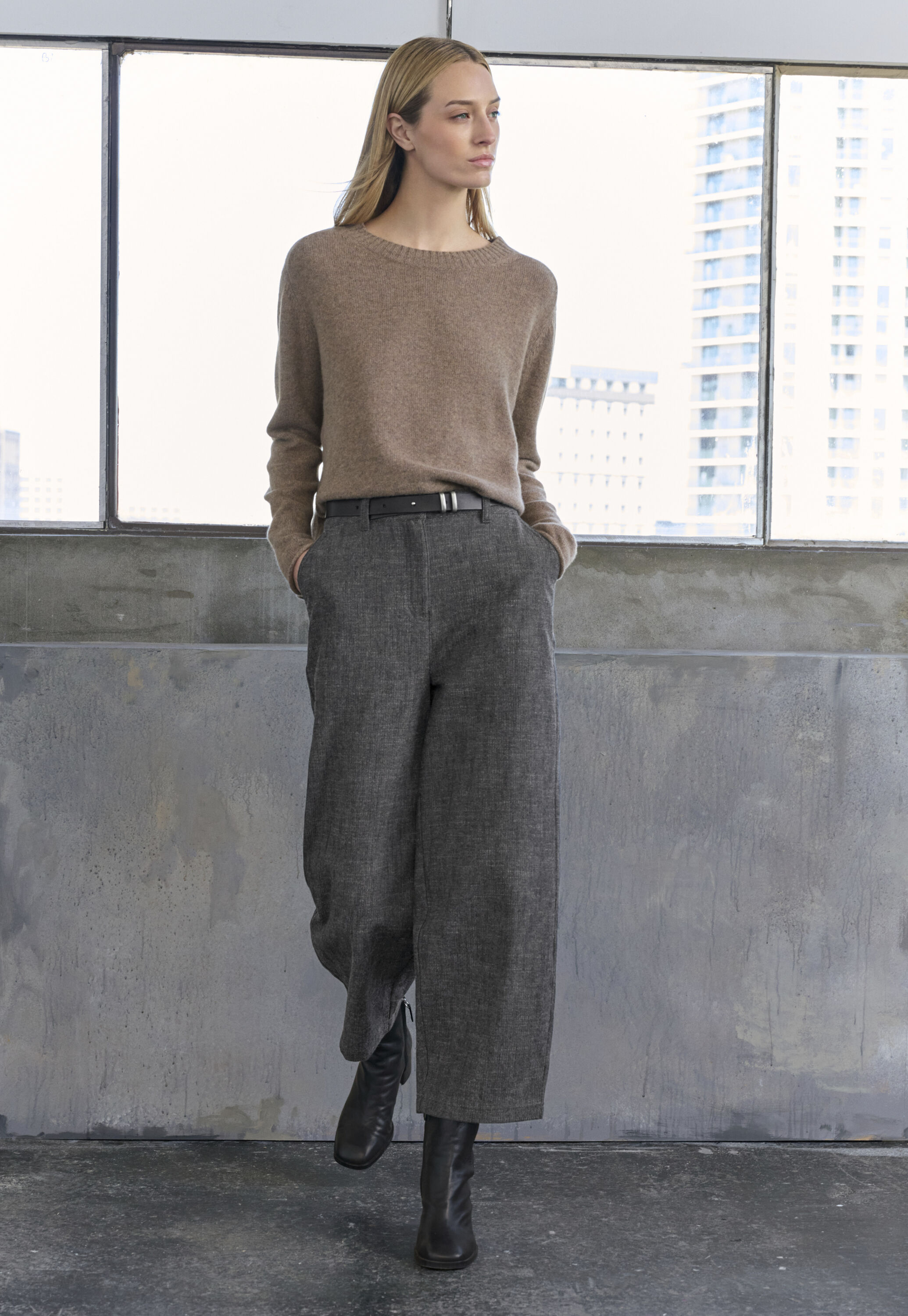 Pleat-front trousers