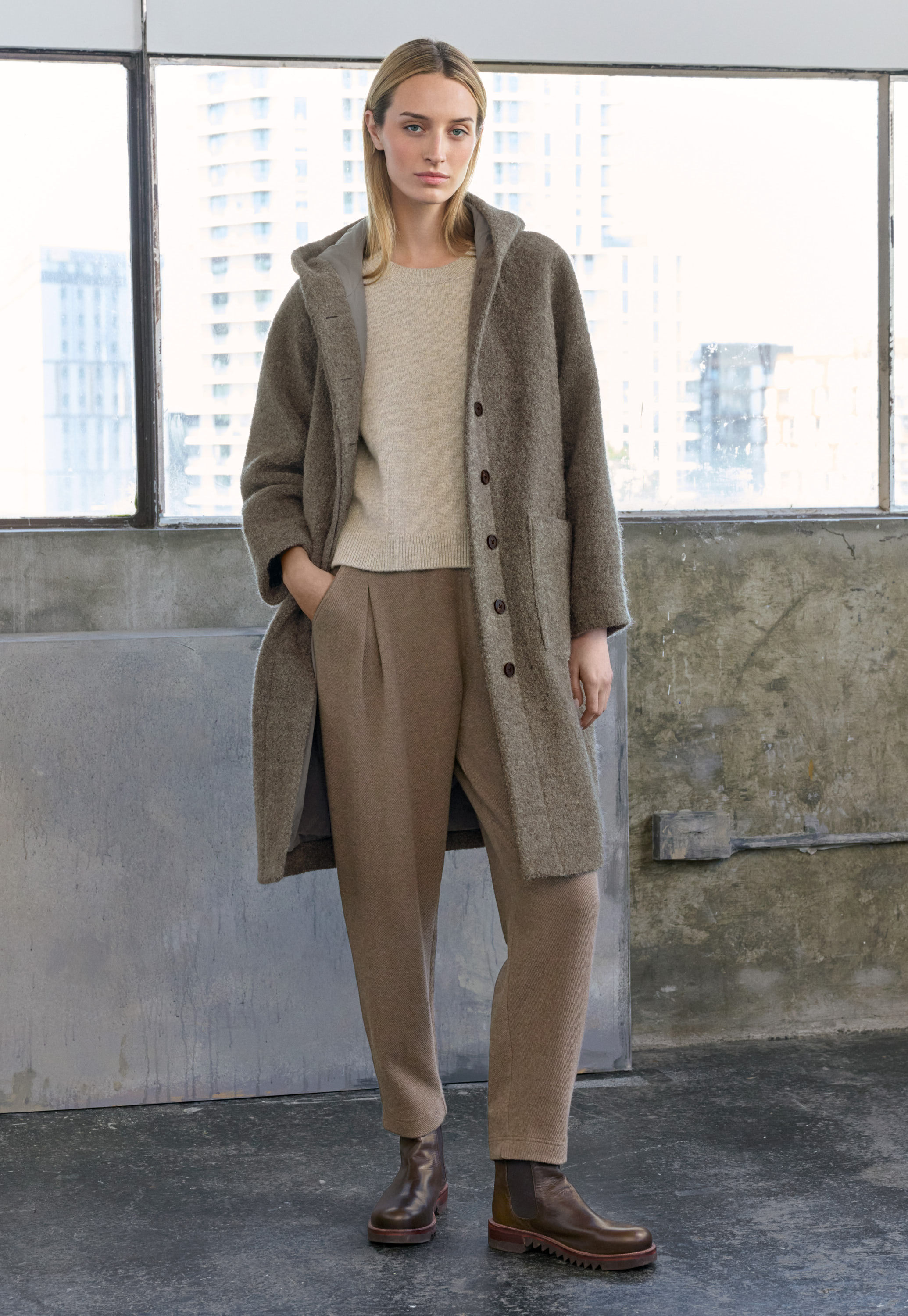 Pleat-front trousers