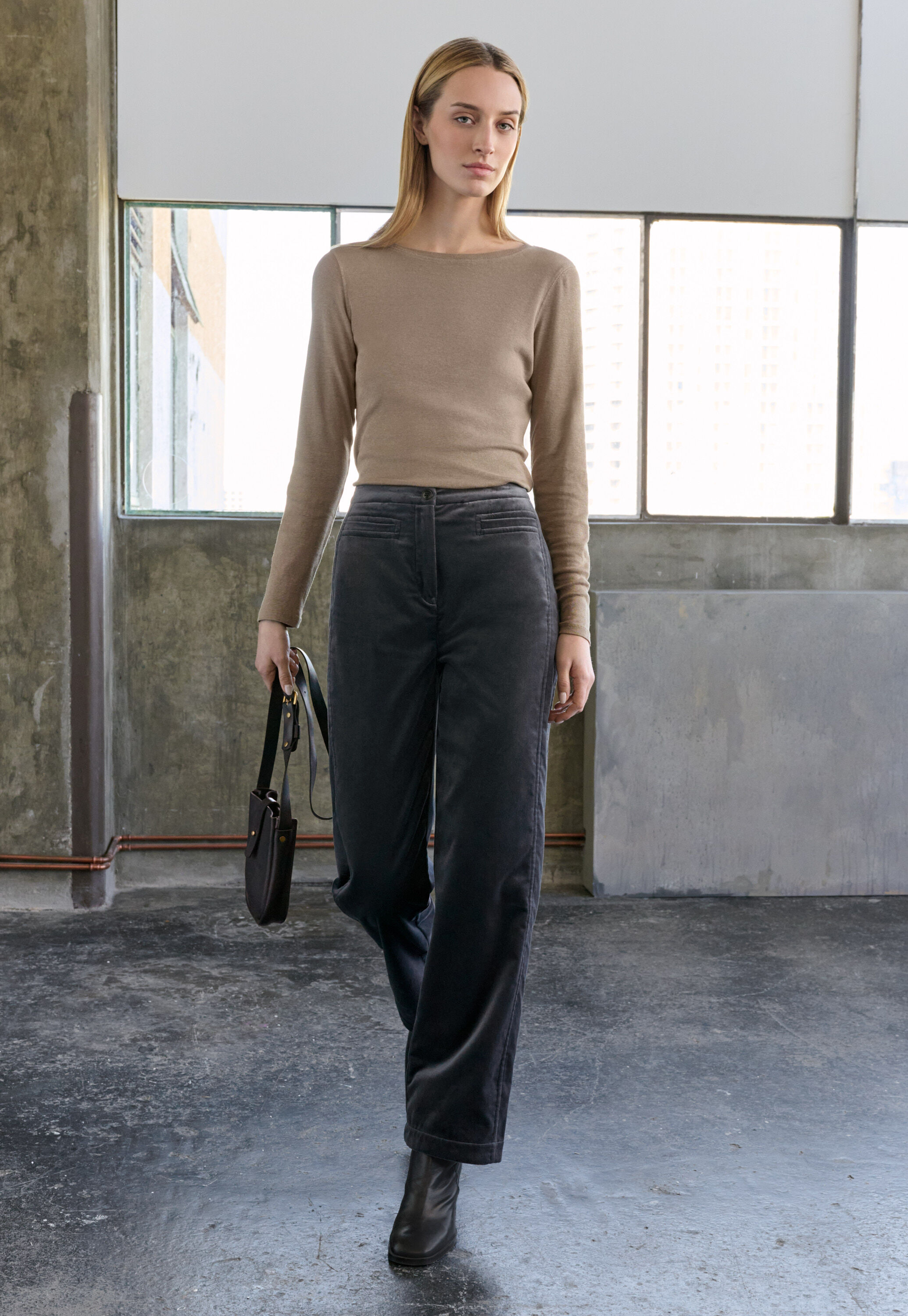 Pleat-front trousers