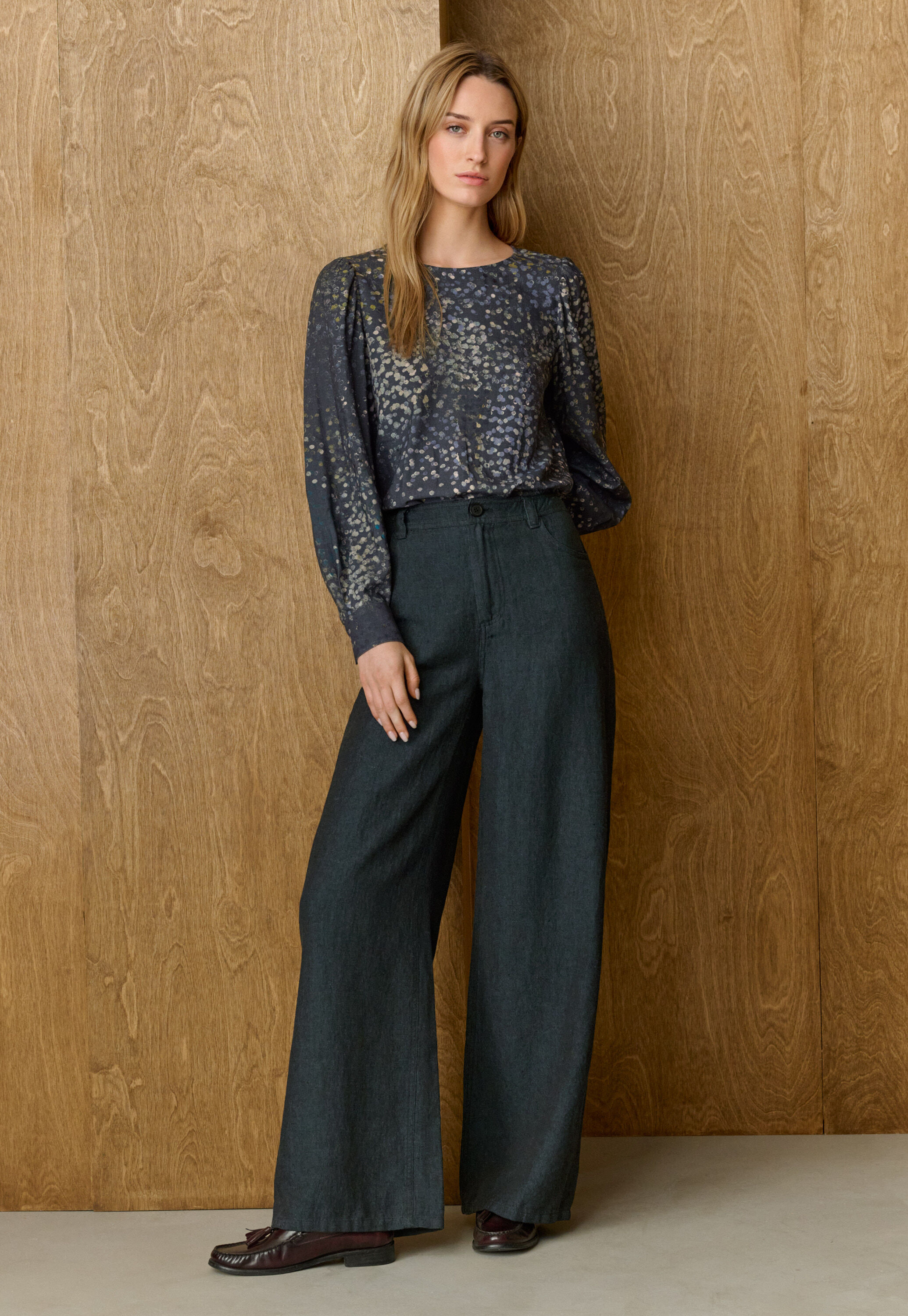Pleat-front trousers