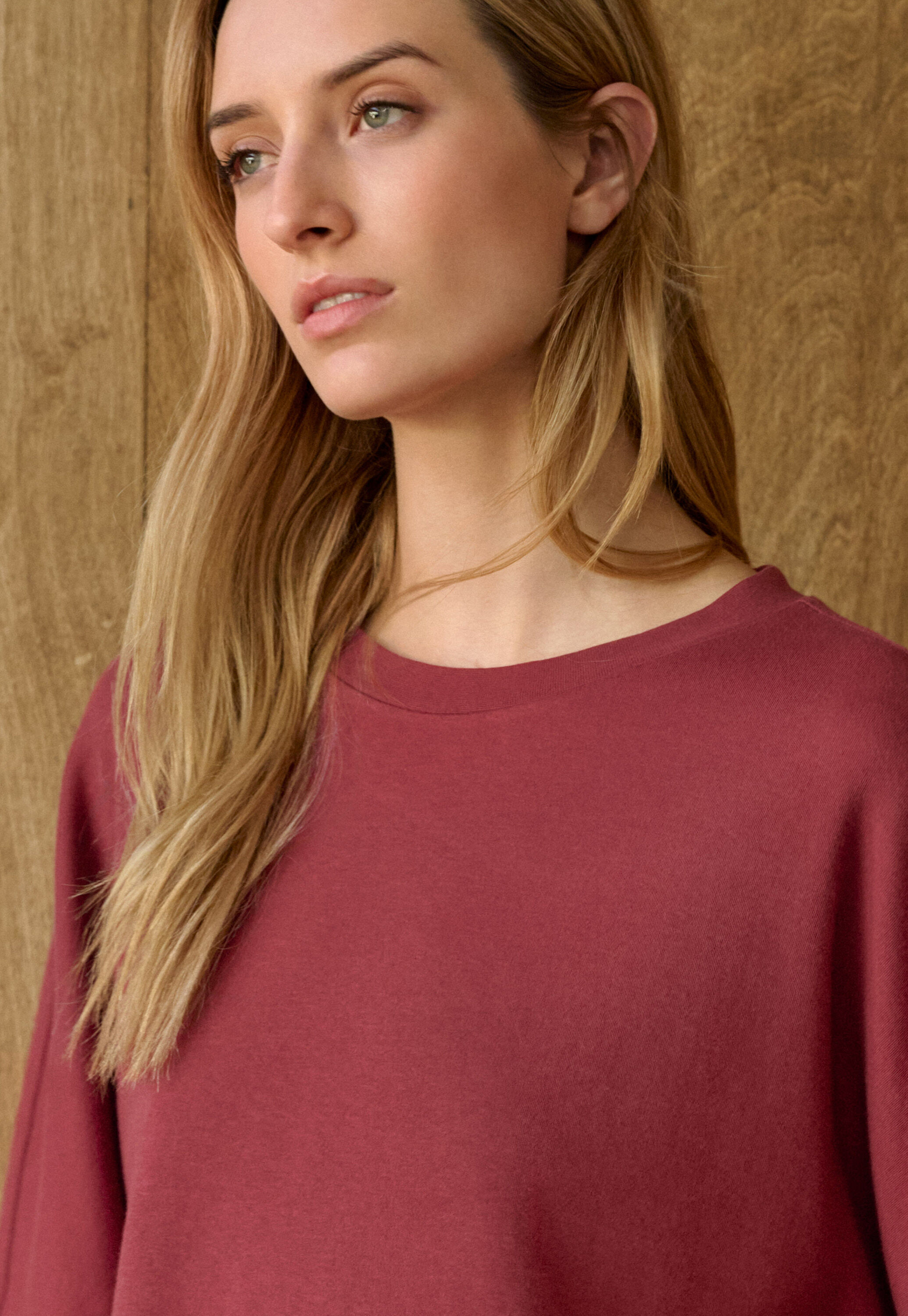 Dolman-sleeve top