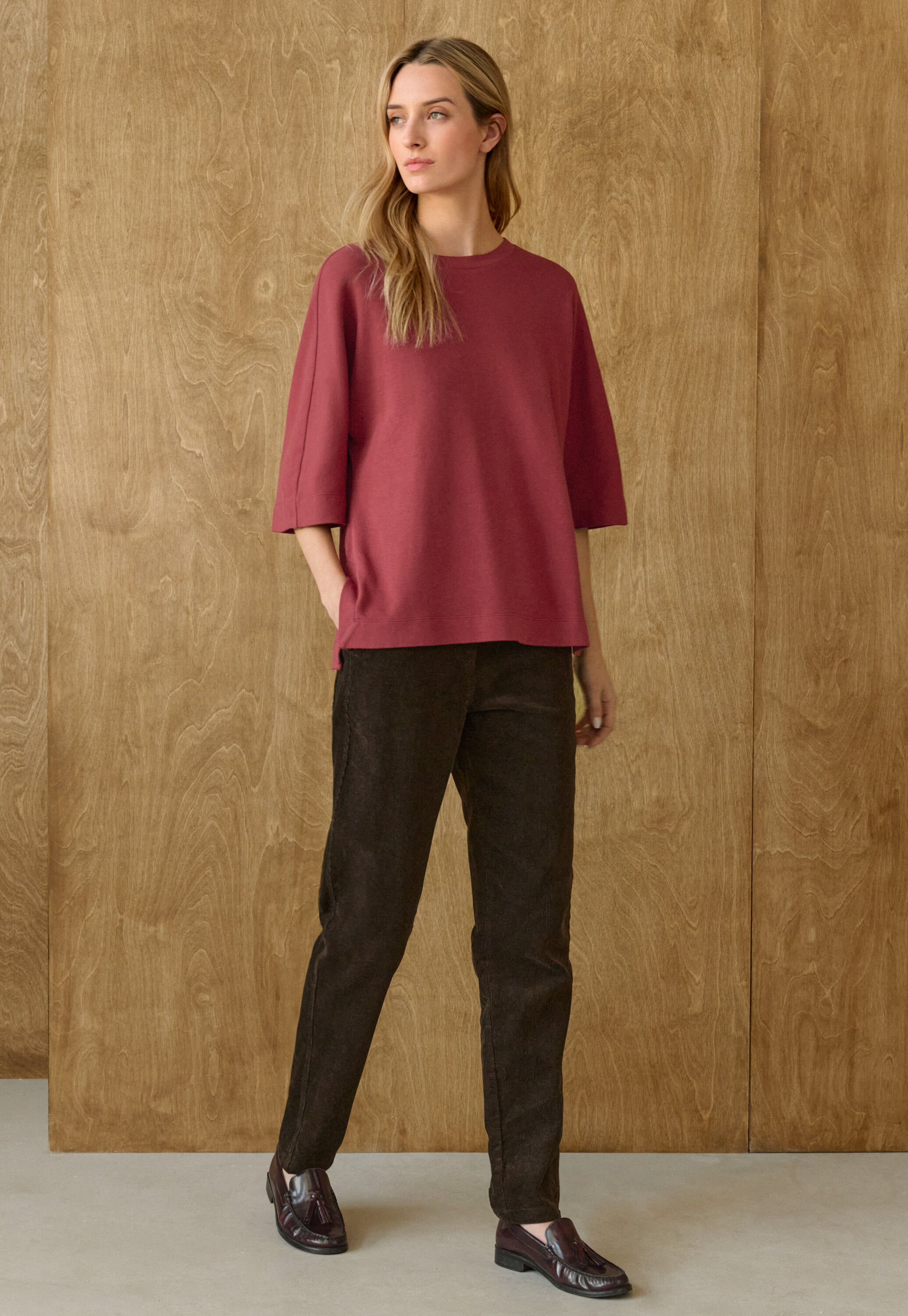 Pleat-front trousers