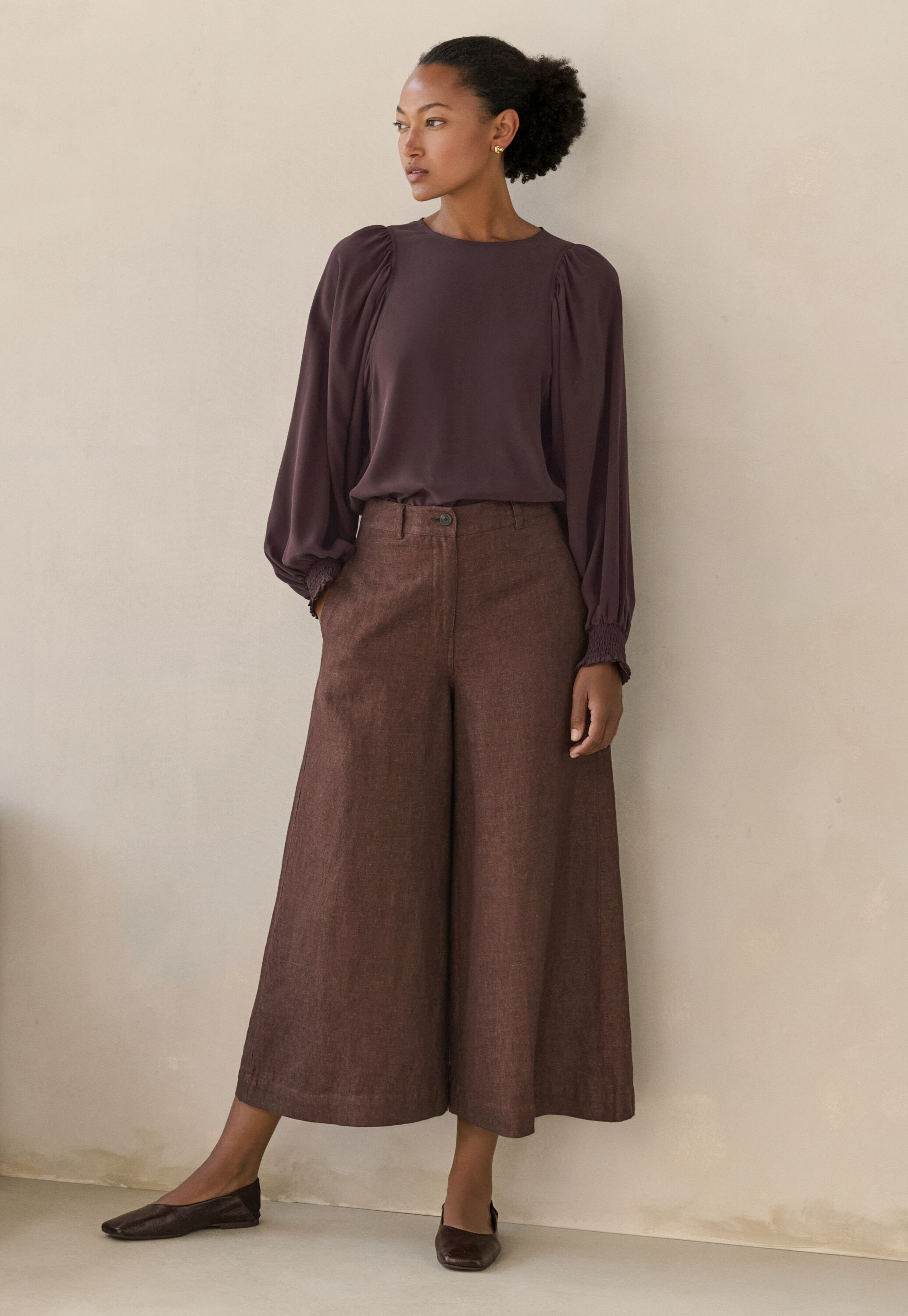 Pleat-front trousers