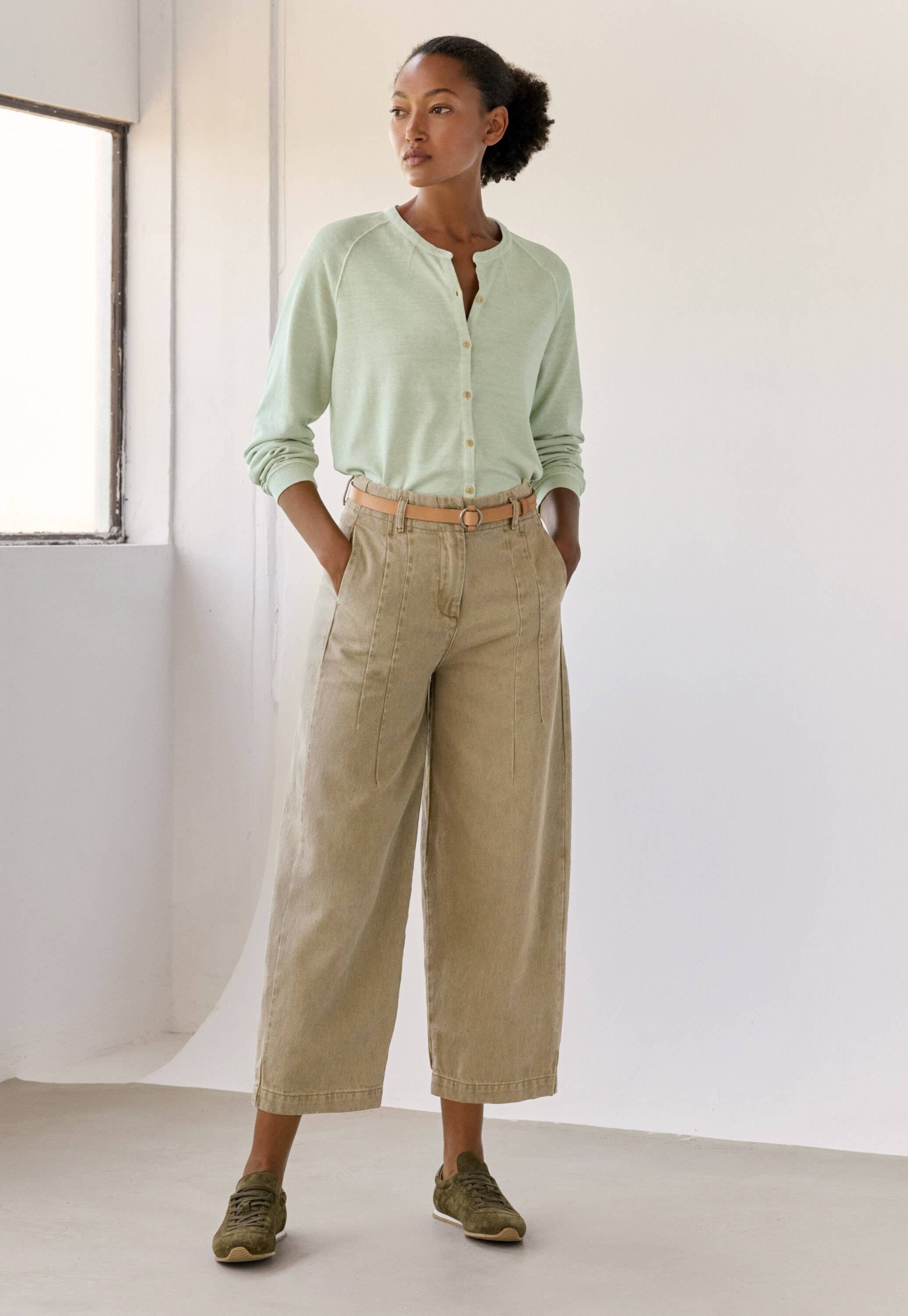 Pleat-front trousers