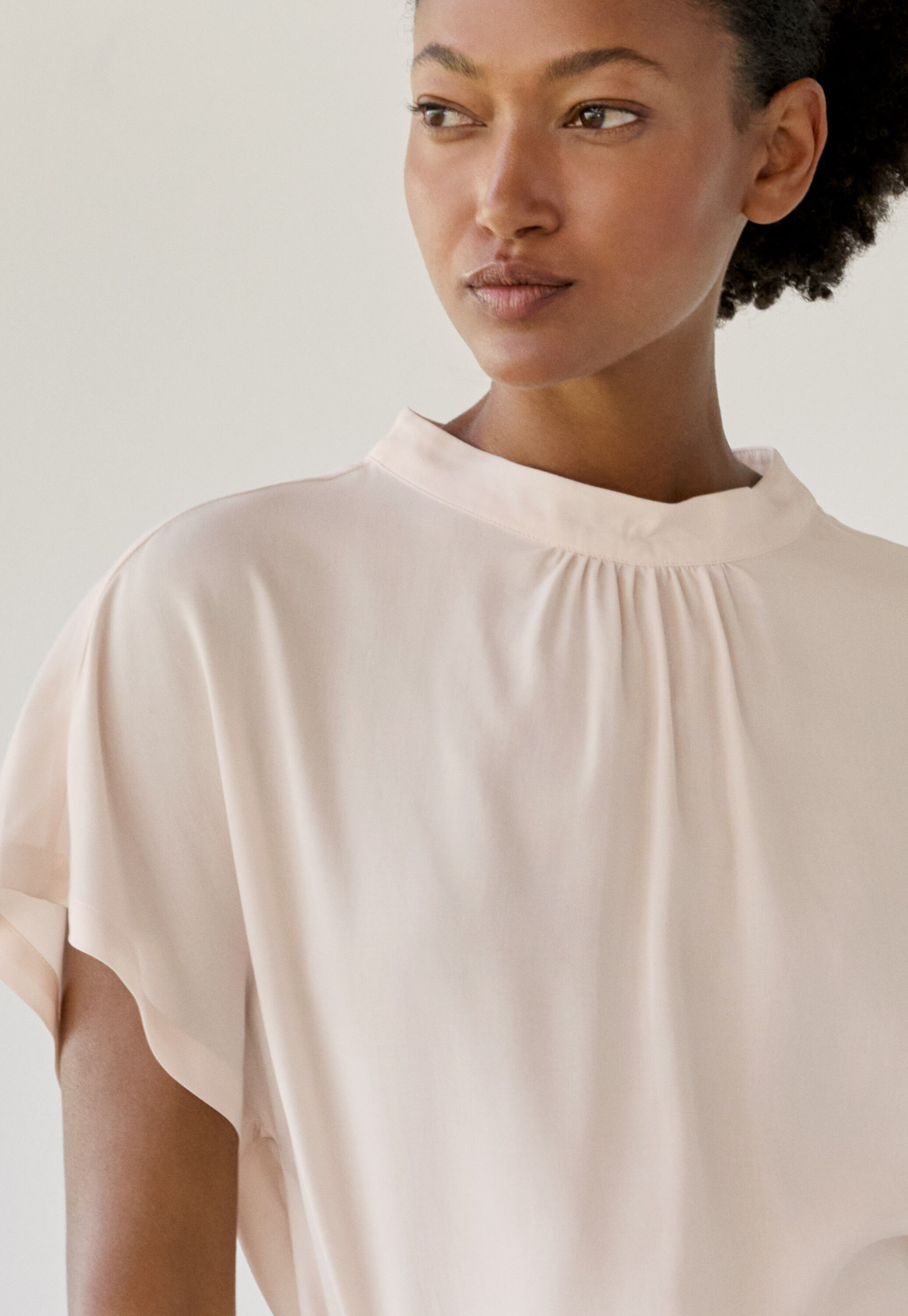 Peplum-detail dress