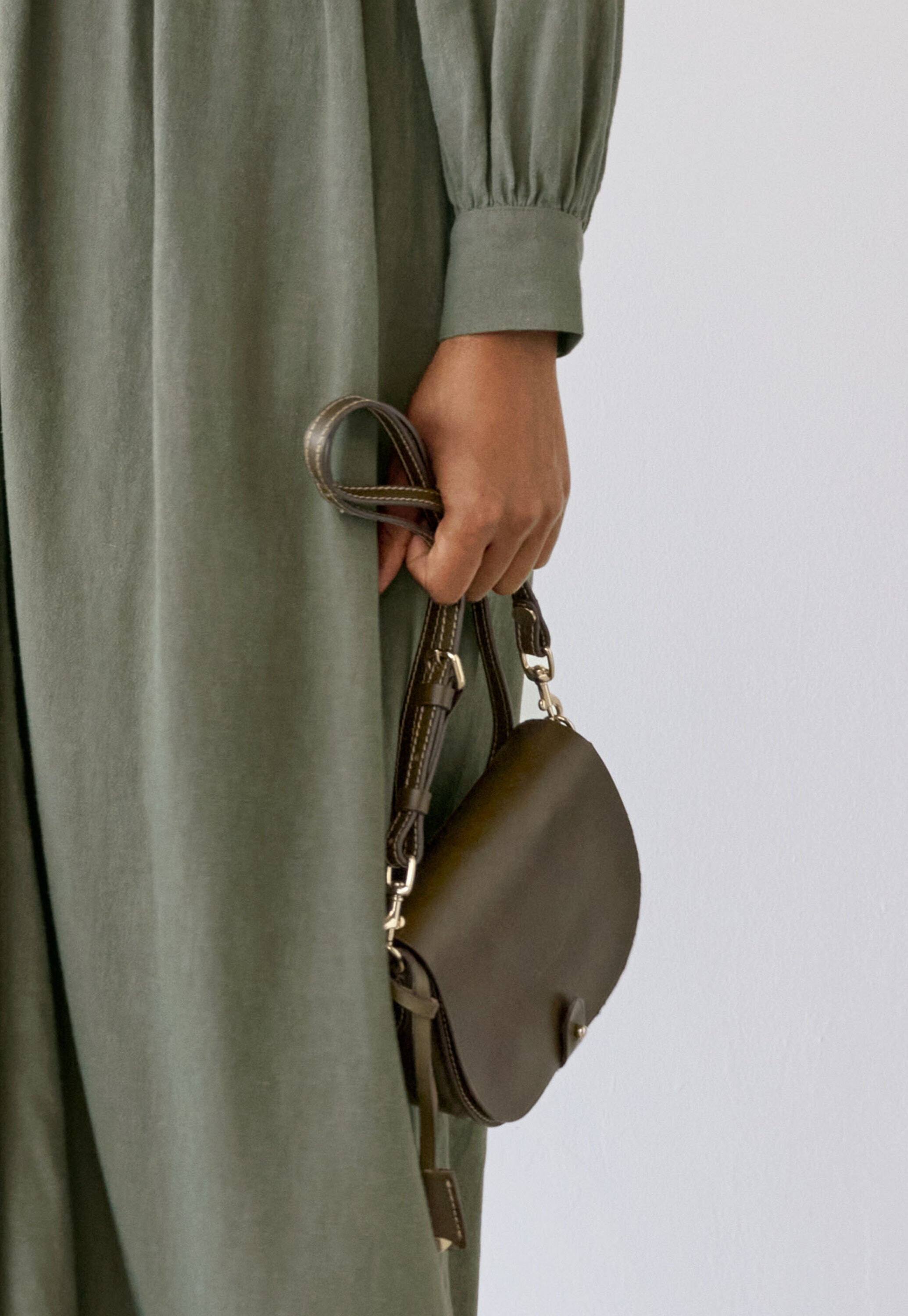 Peplum-detail dress