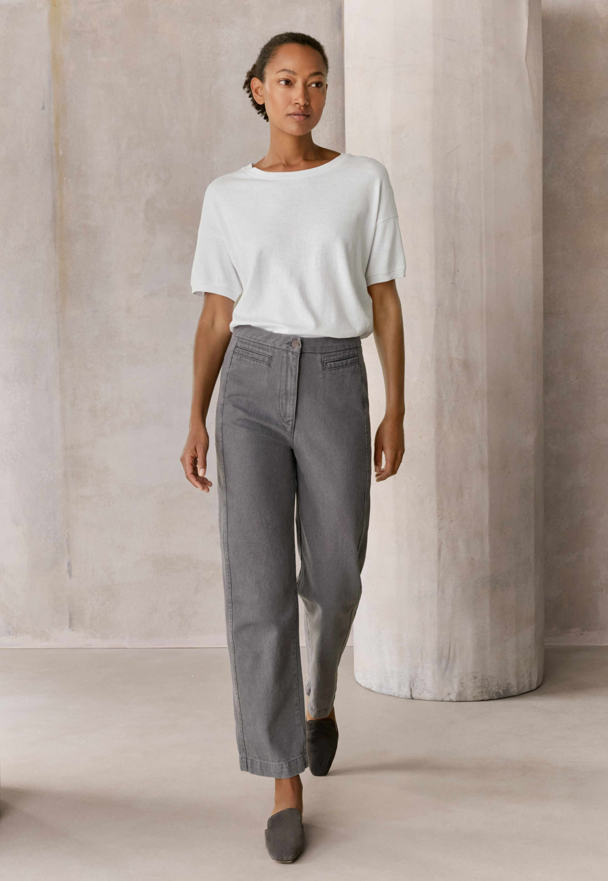 Pleat-front trousers