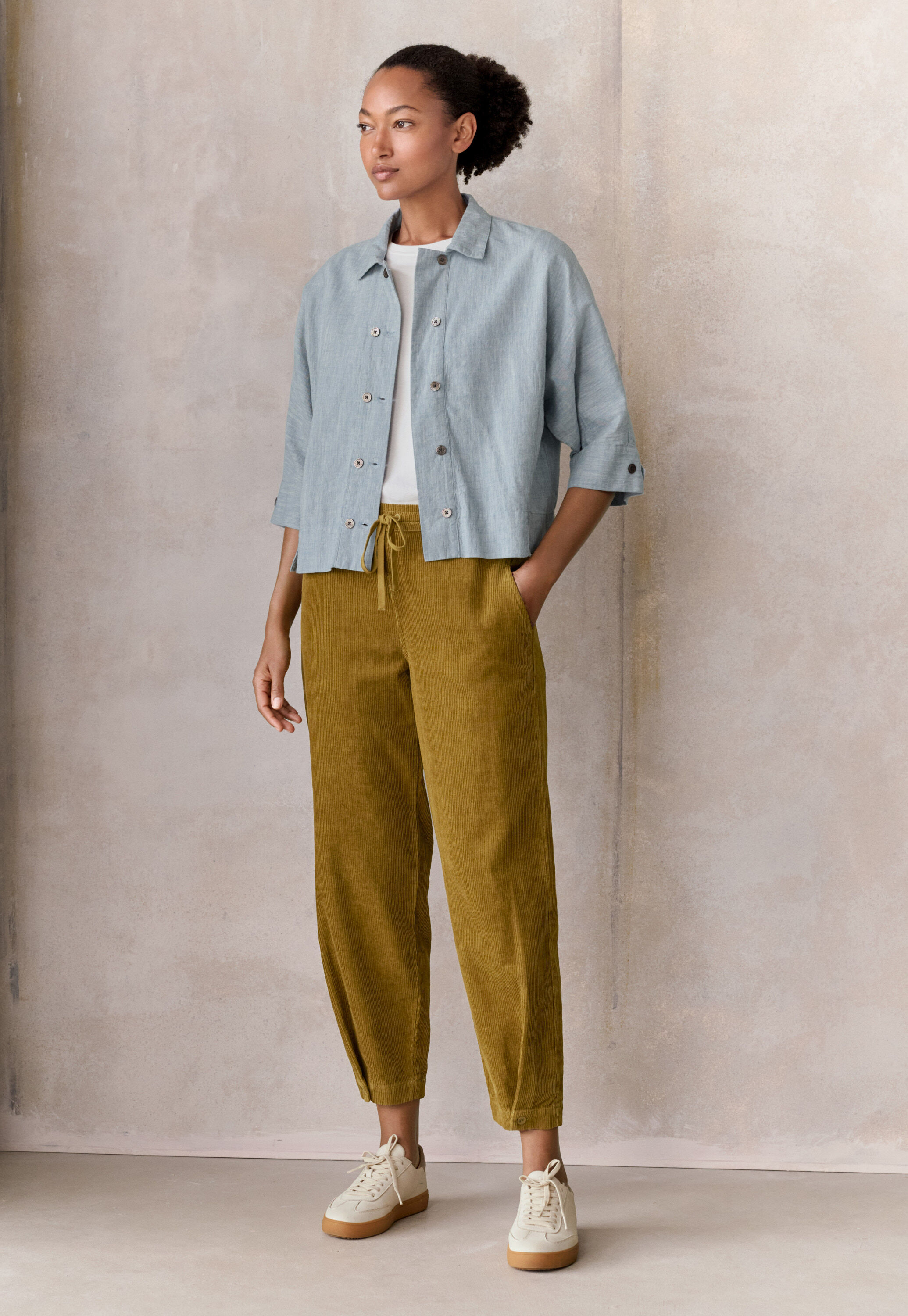 Pleat-front trousers