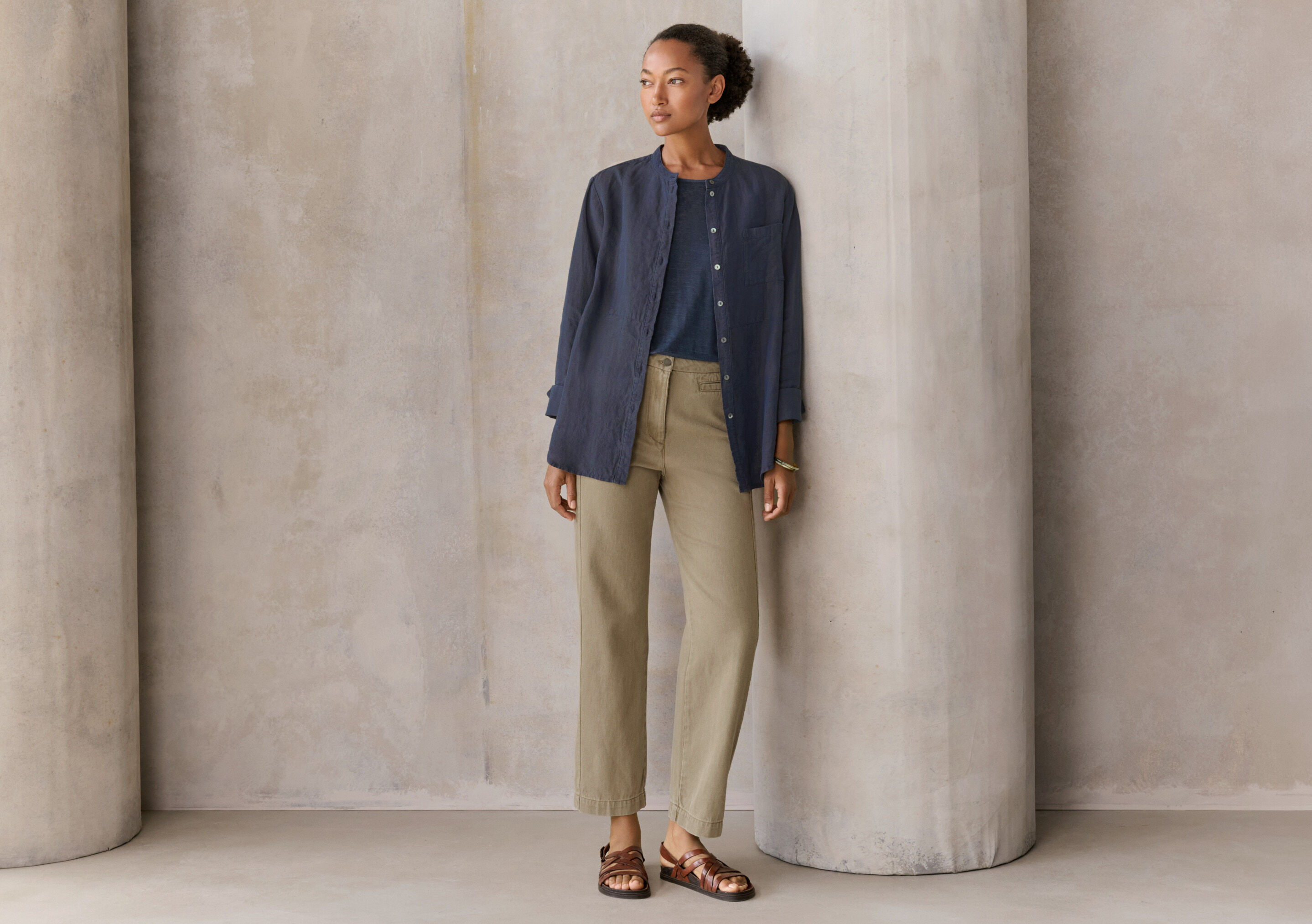 Pleat-front trousers
