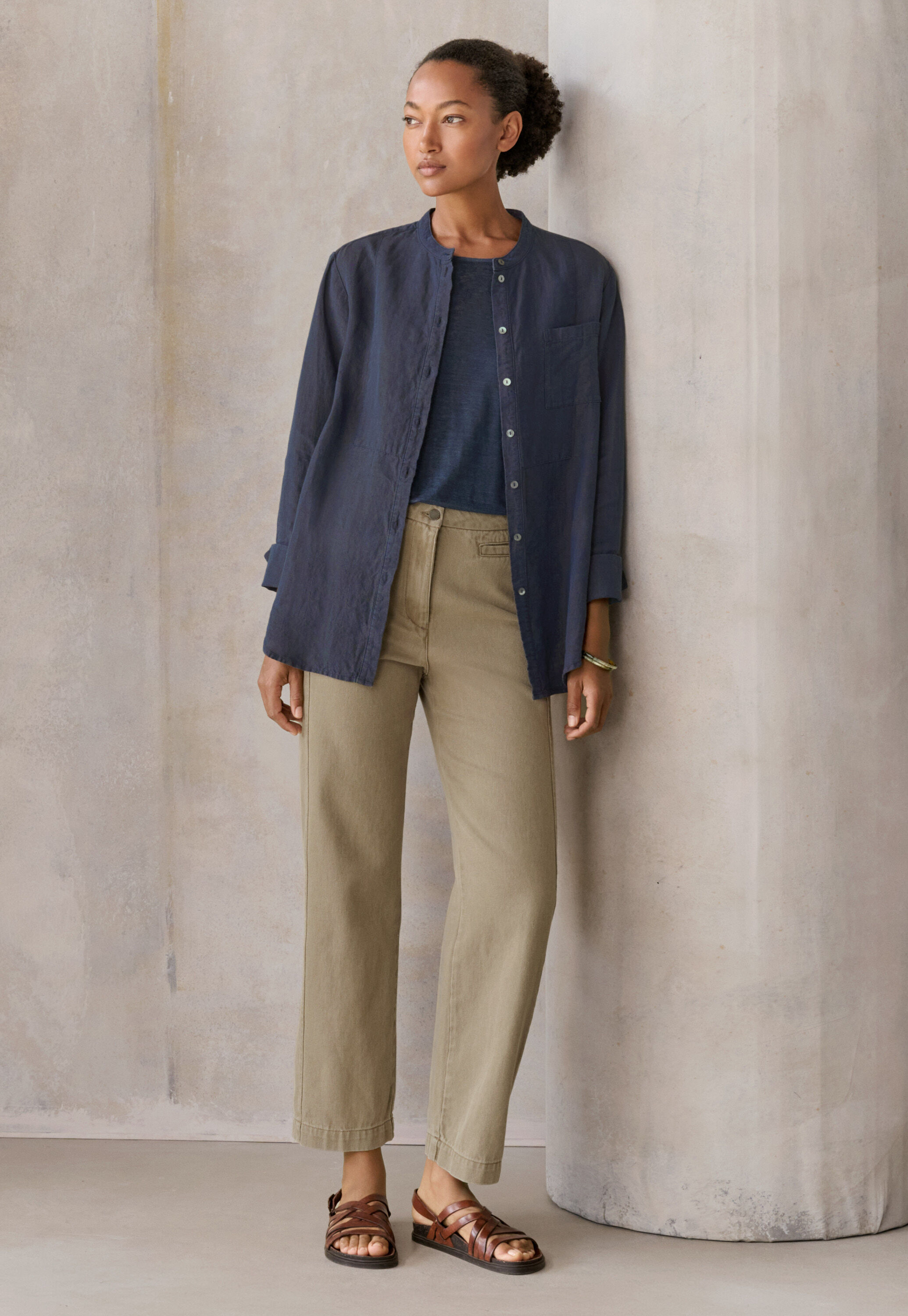 Pleat-front trousers