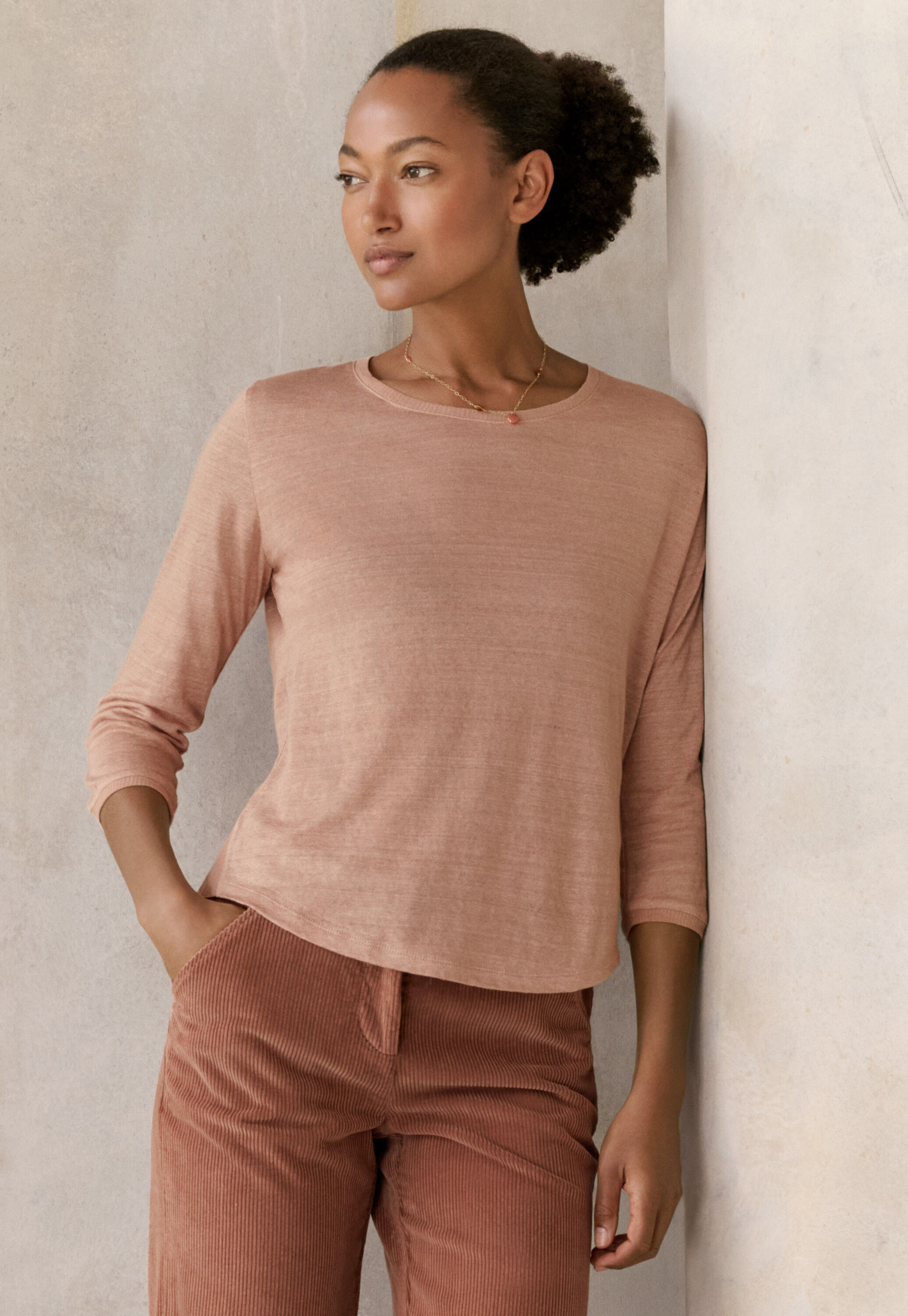 Round-neck top