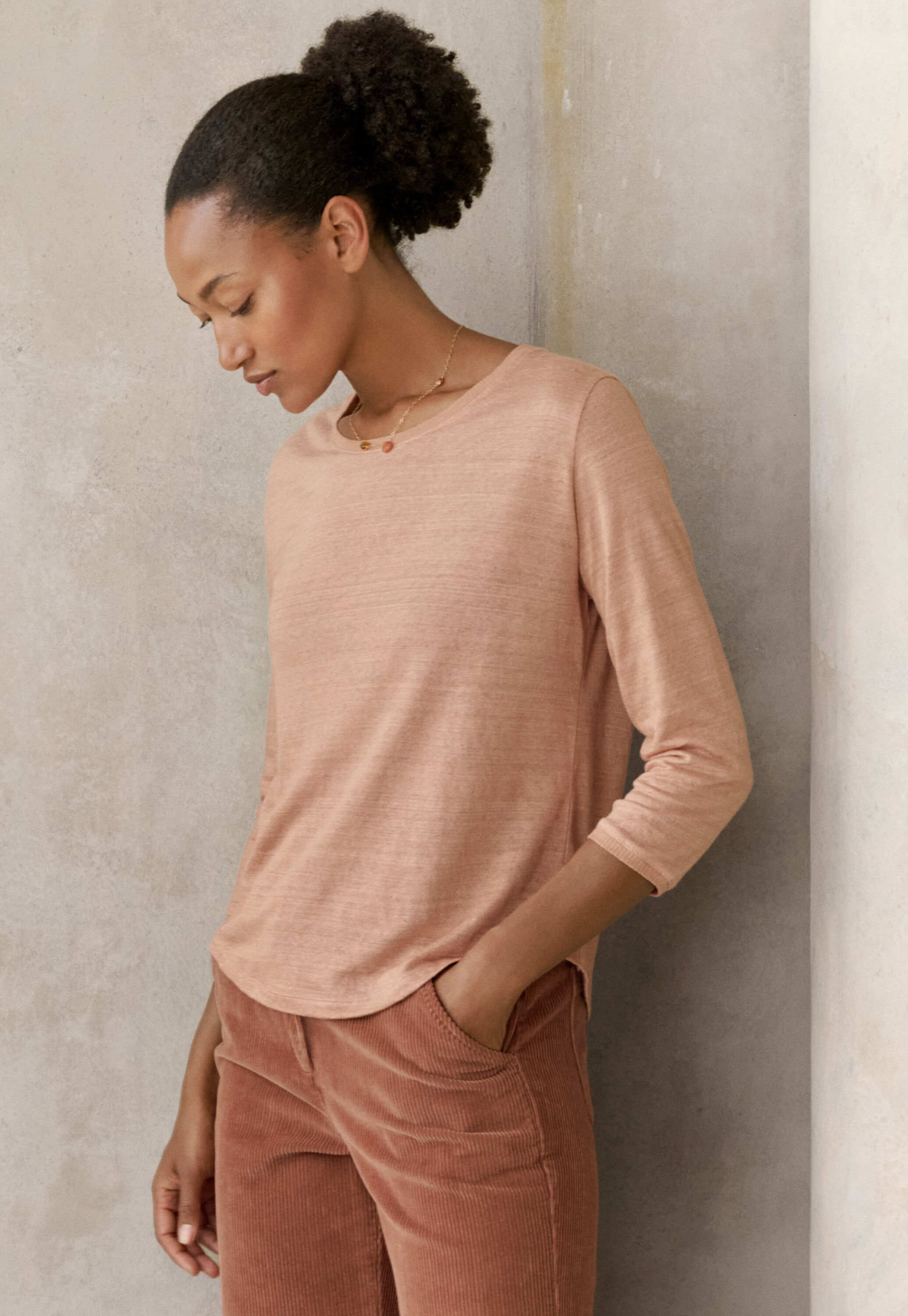 Round-neck top