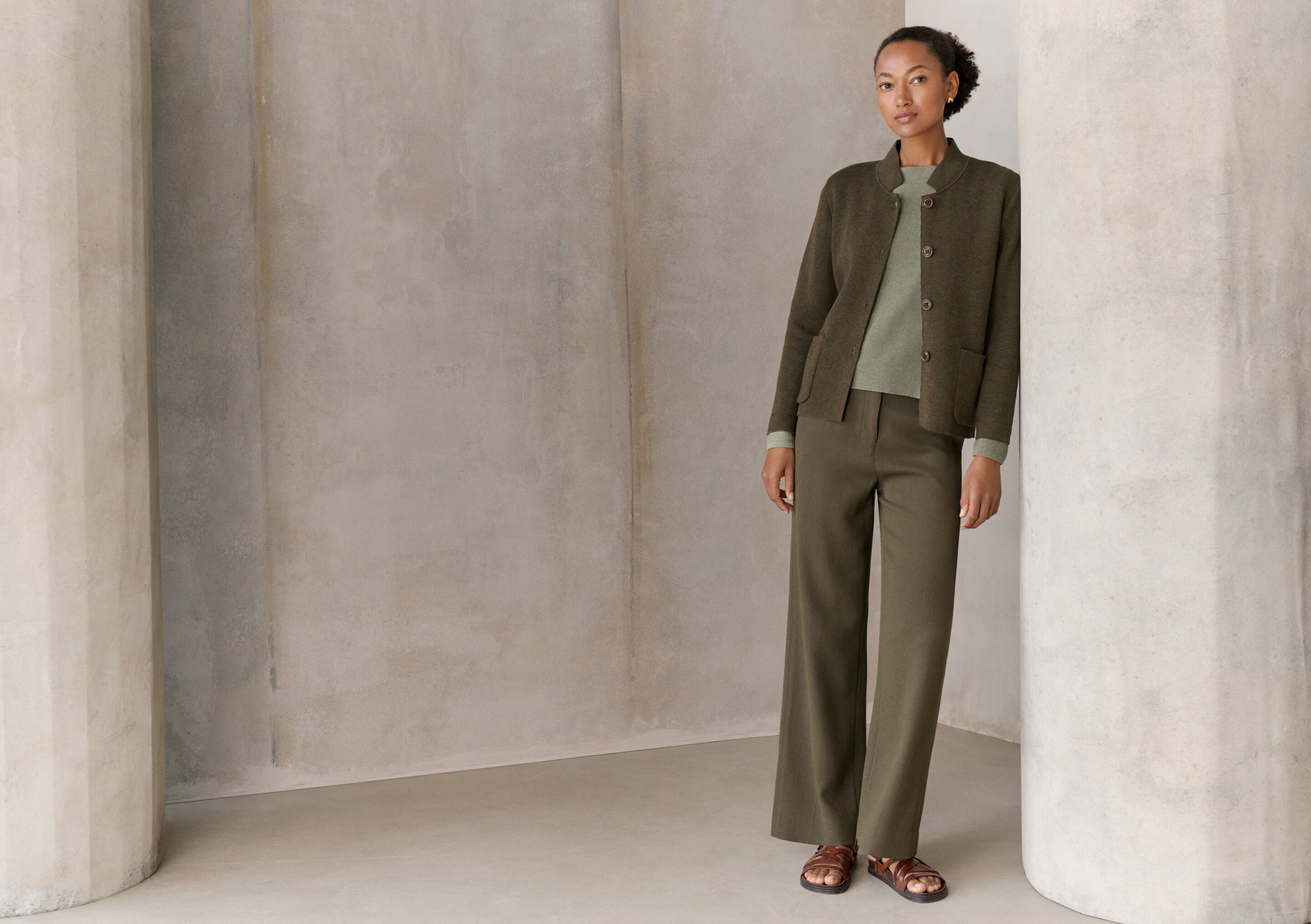 Soft tailored trousers