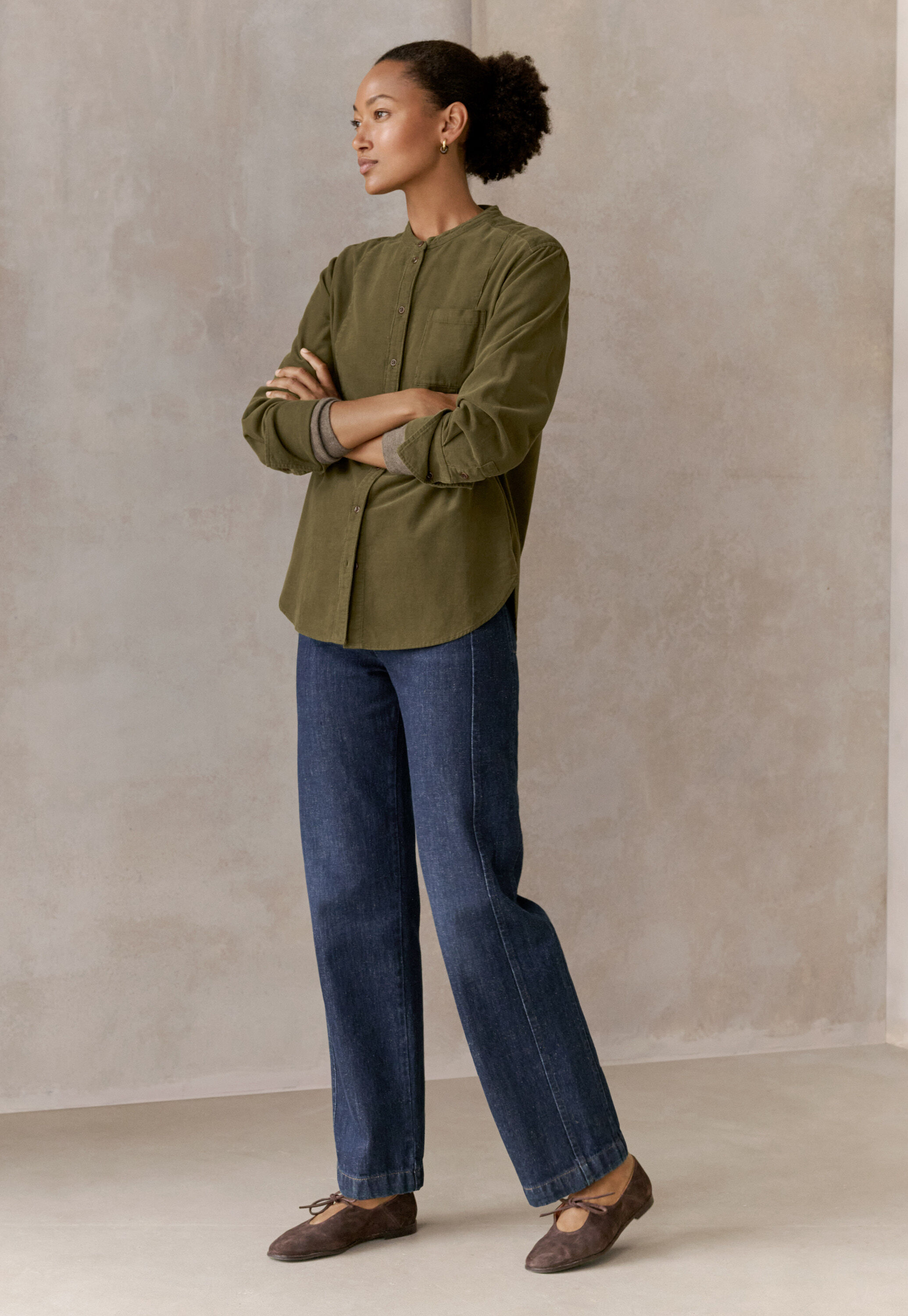 Pleat-front trousers