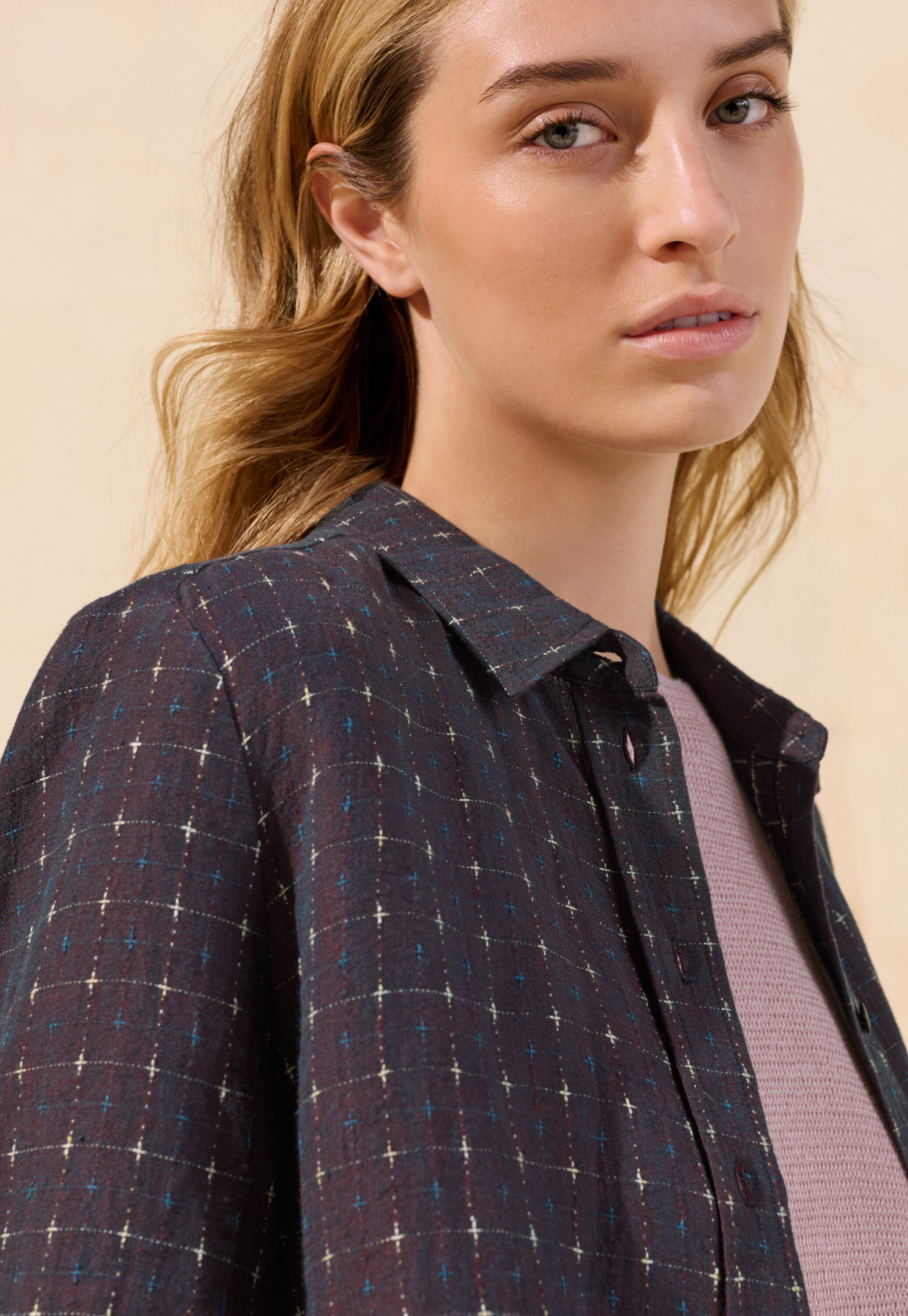 Cross-weave shirt