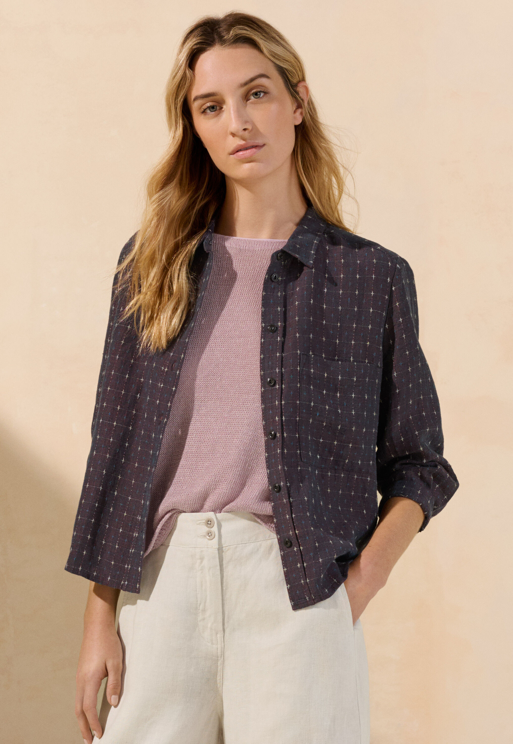 Cross-weave shirt