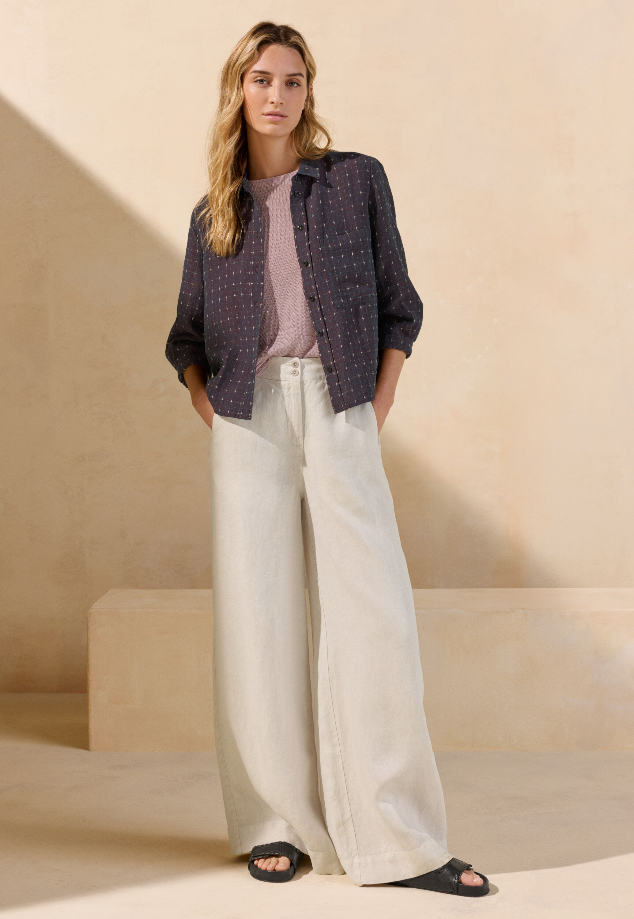 Cross-weave shirt