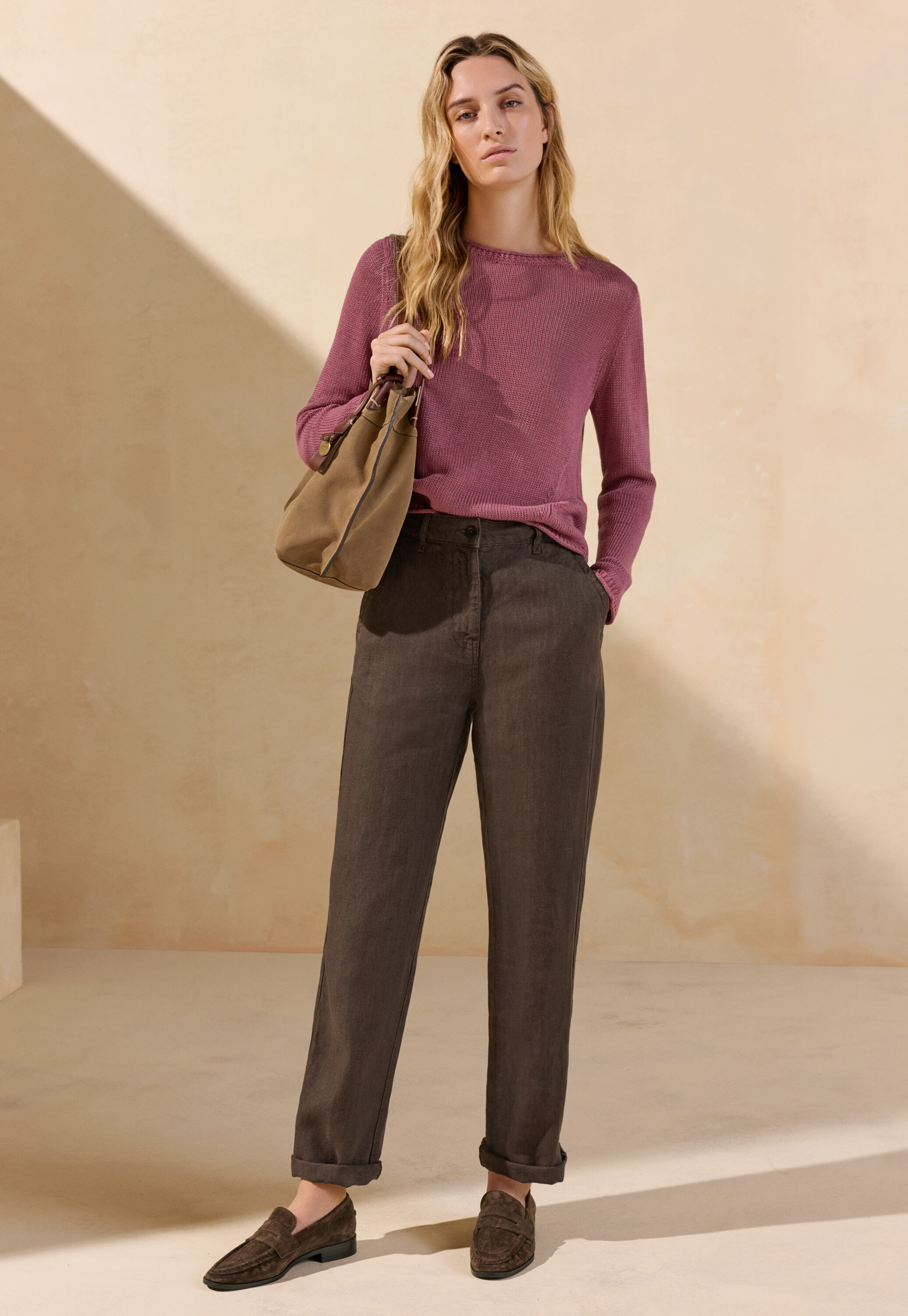 Pleat-front trousers