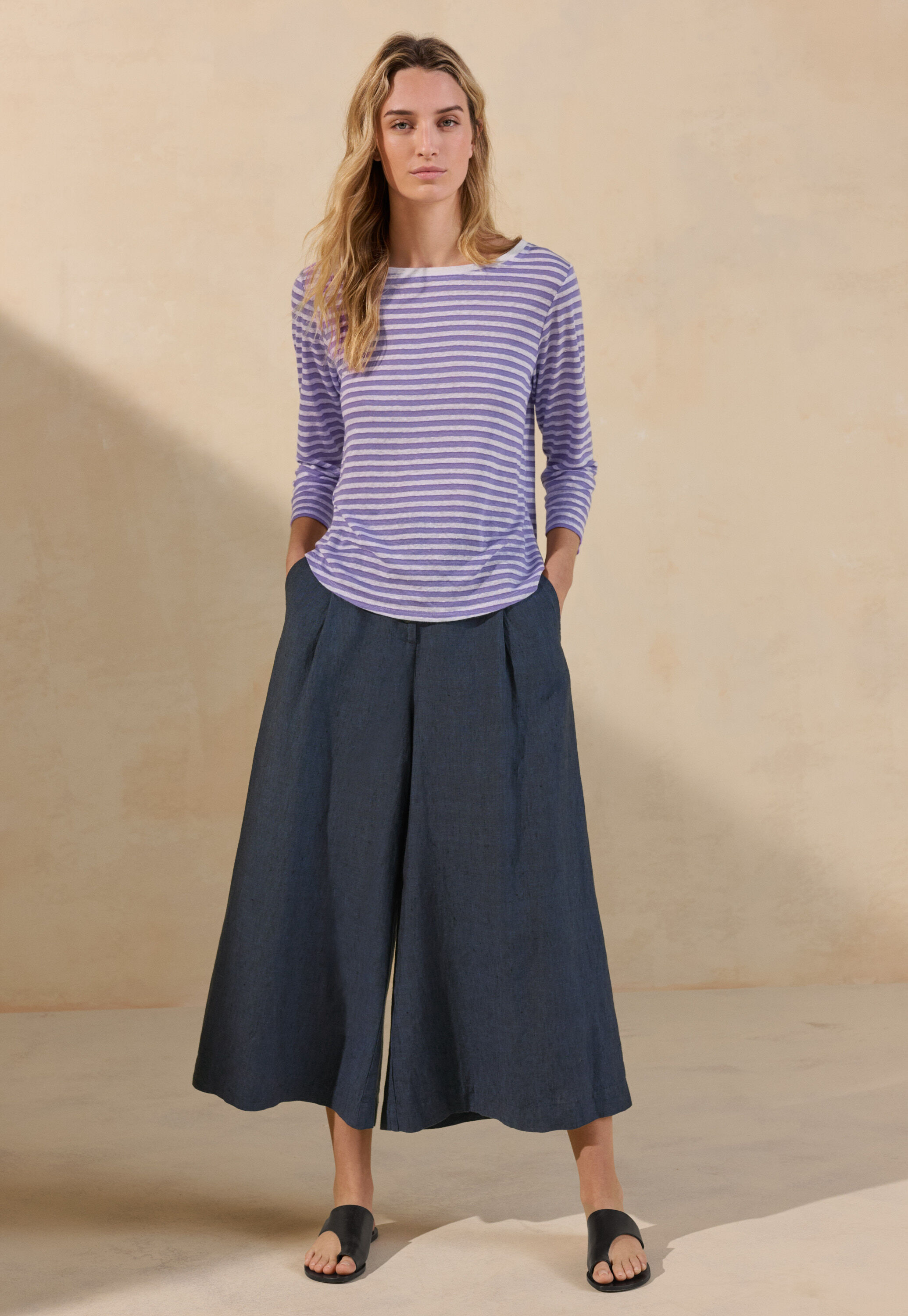 Pleat-front trousers