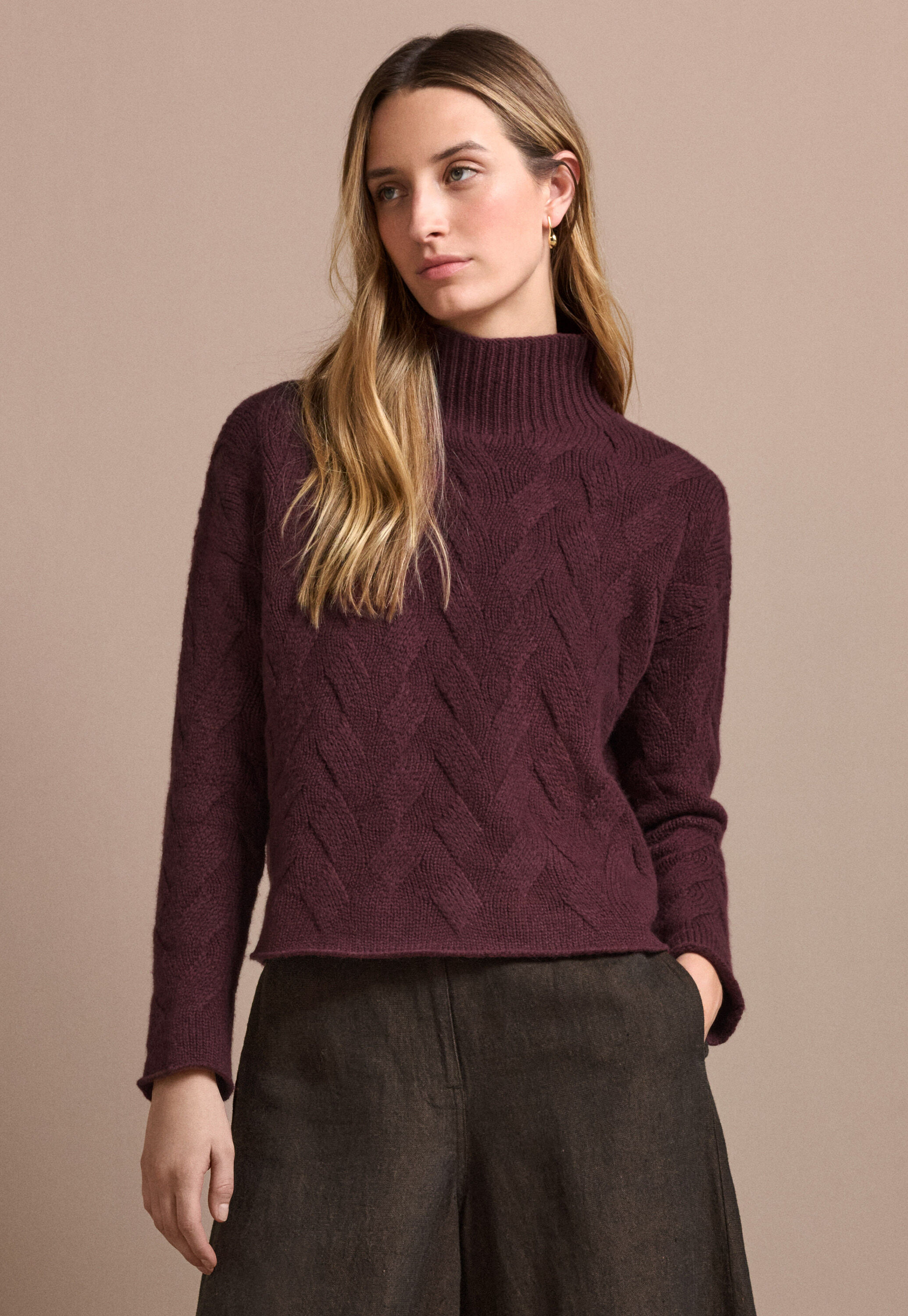 Cable sweater