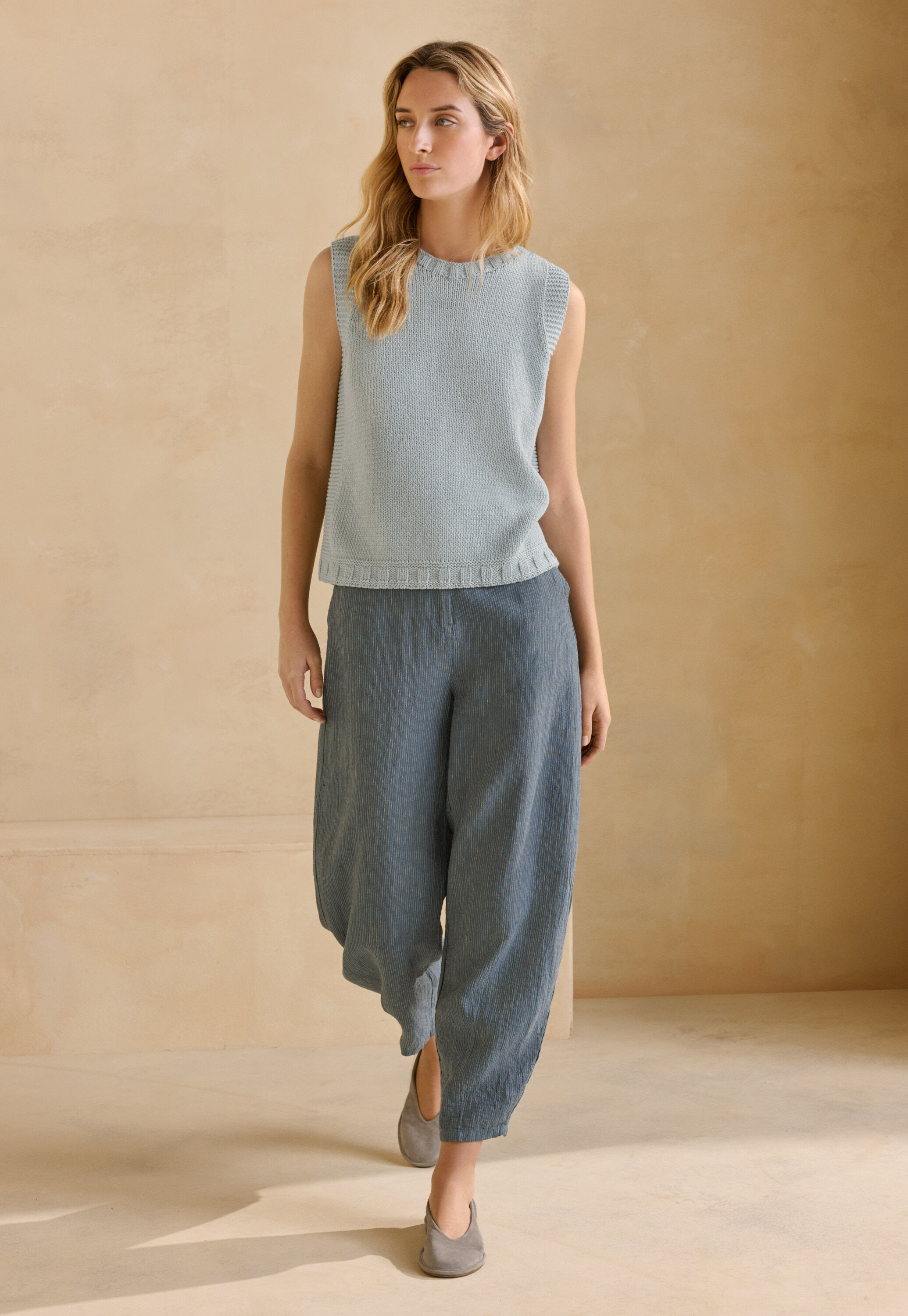 Pleat-front trousers