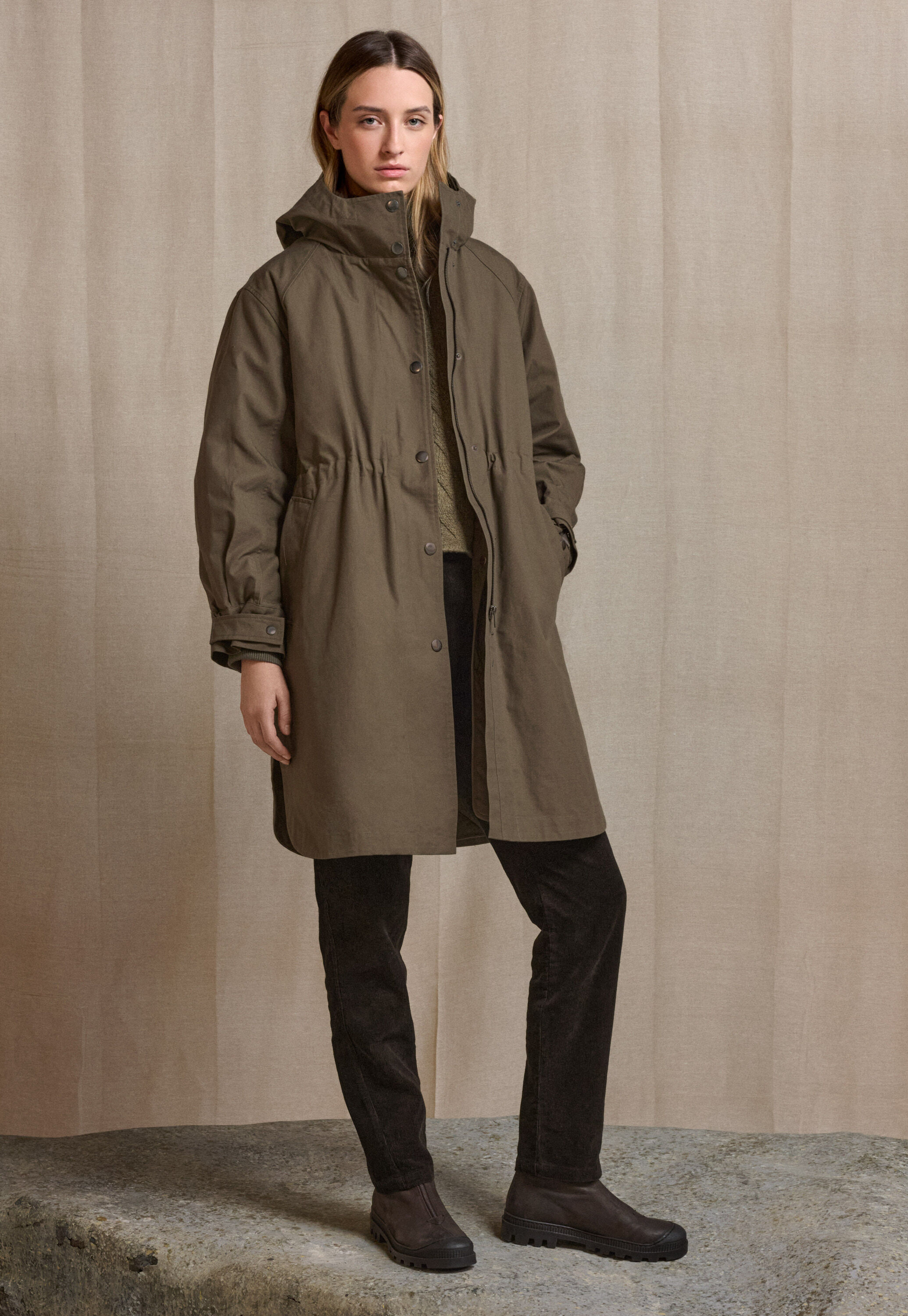 Hooded parka