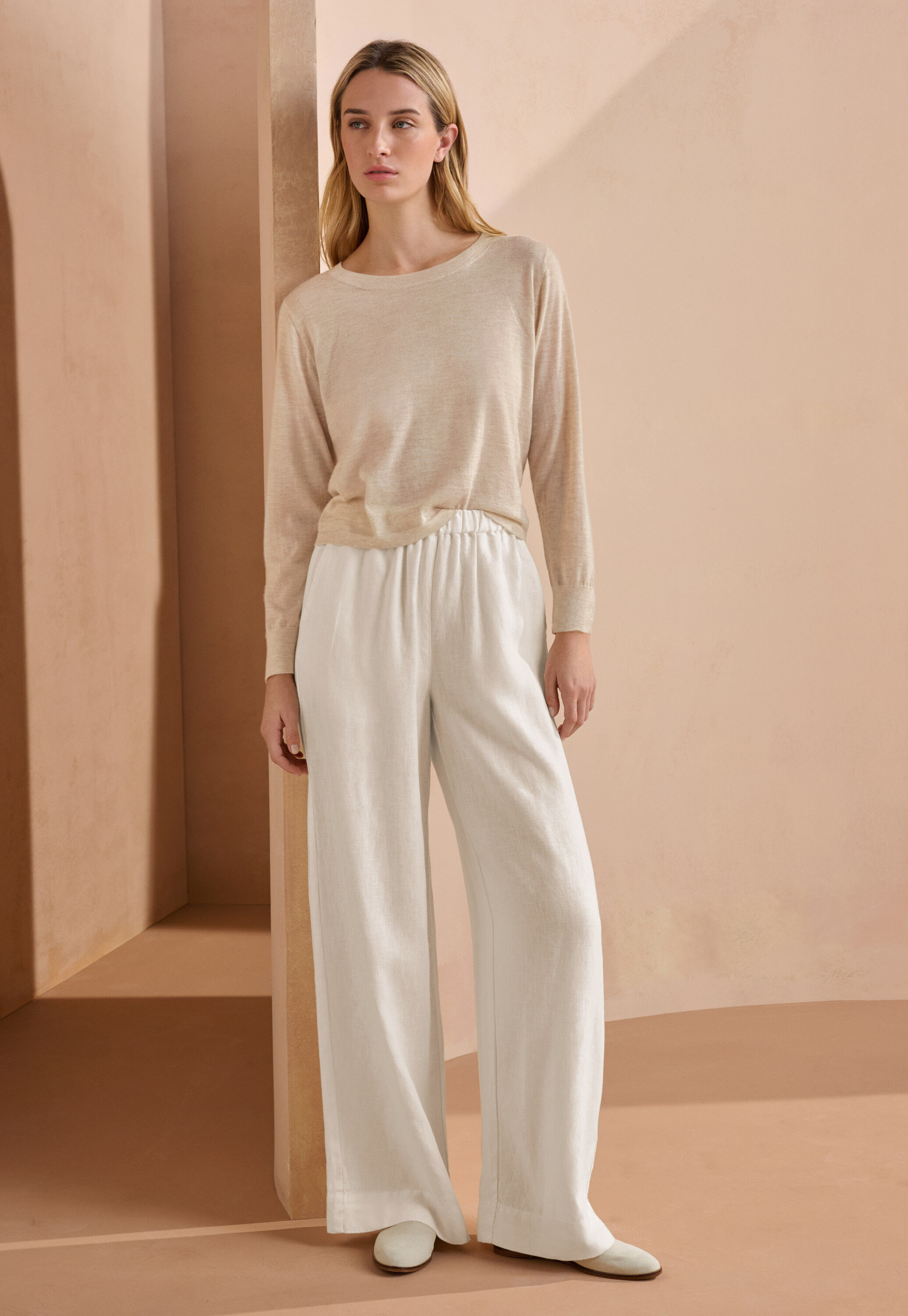 Pleat-front trousers
