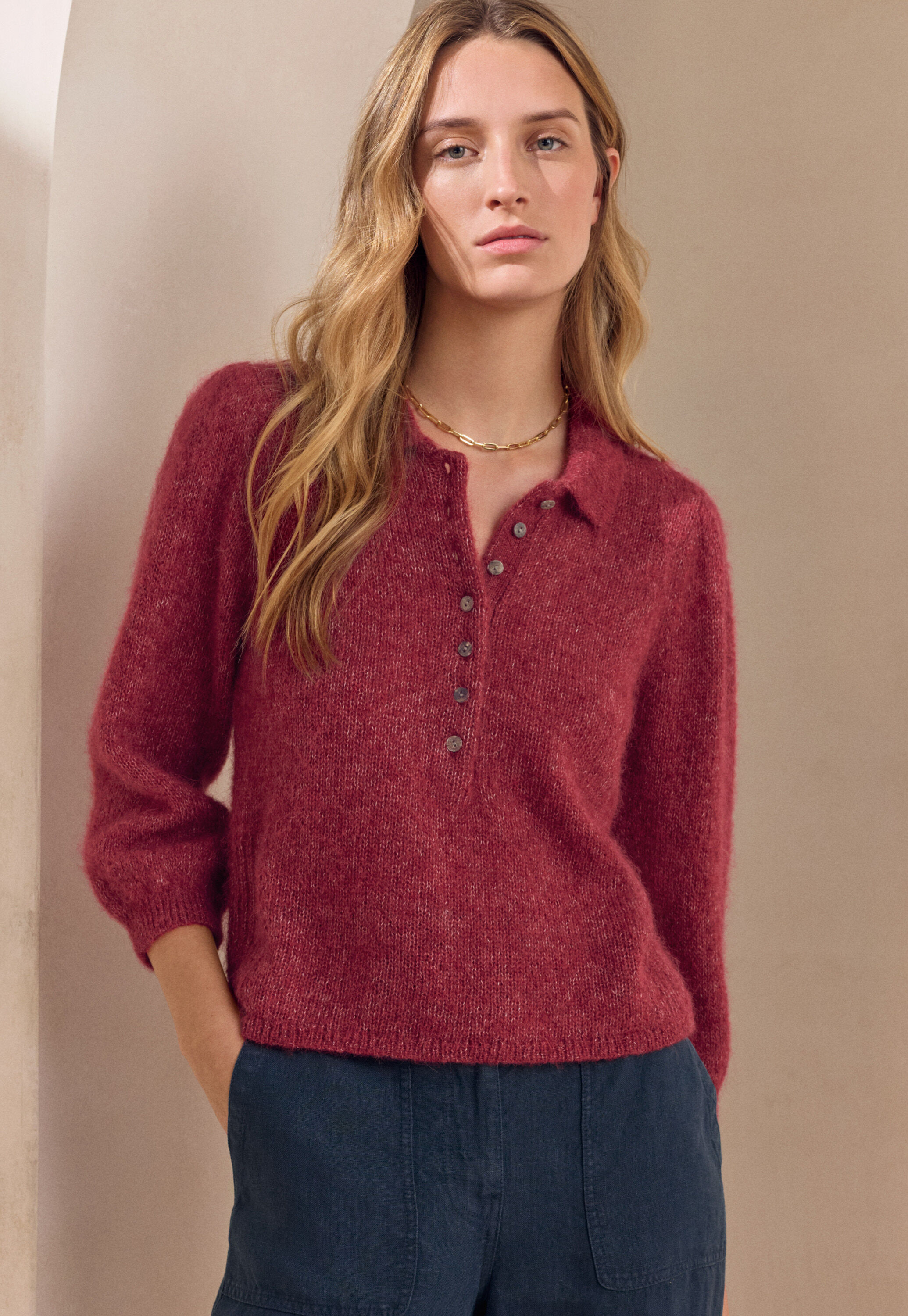 Collared sweater