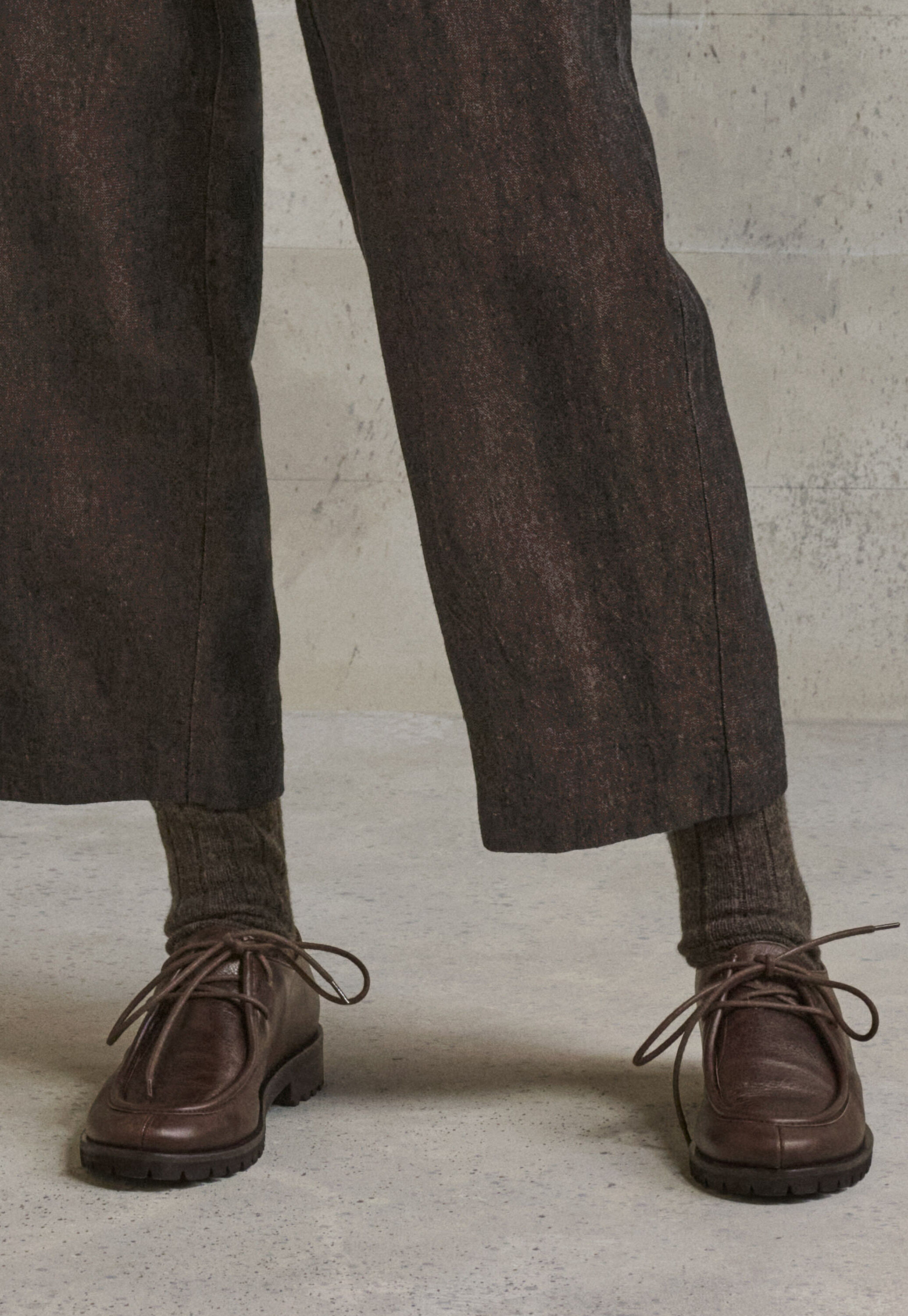 Lace-up shoes, Dark brown, large