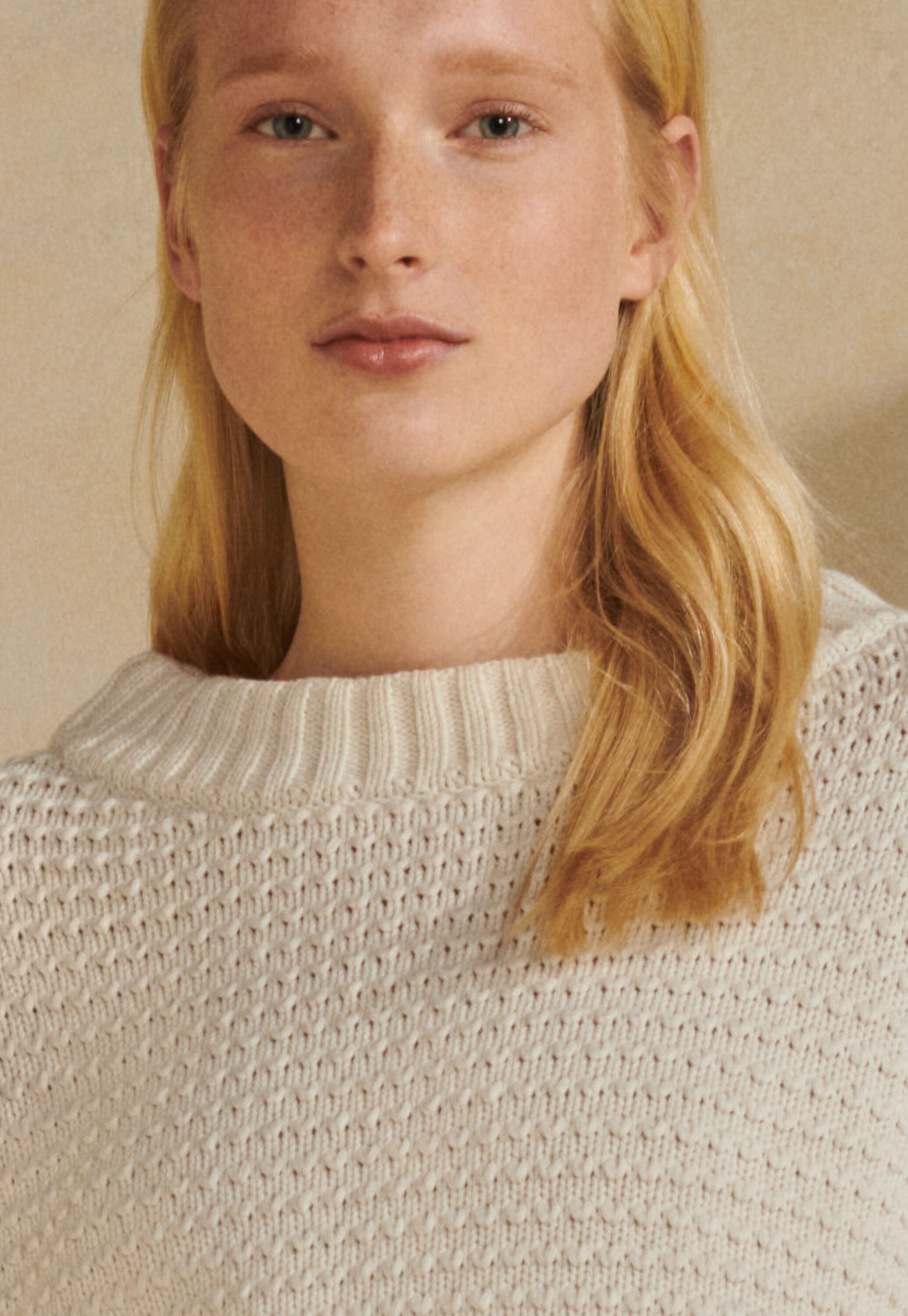 Dolman-sleeve sweater
