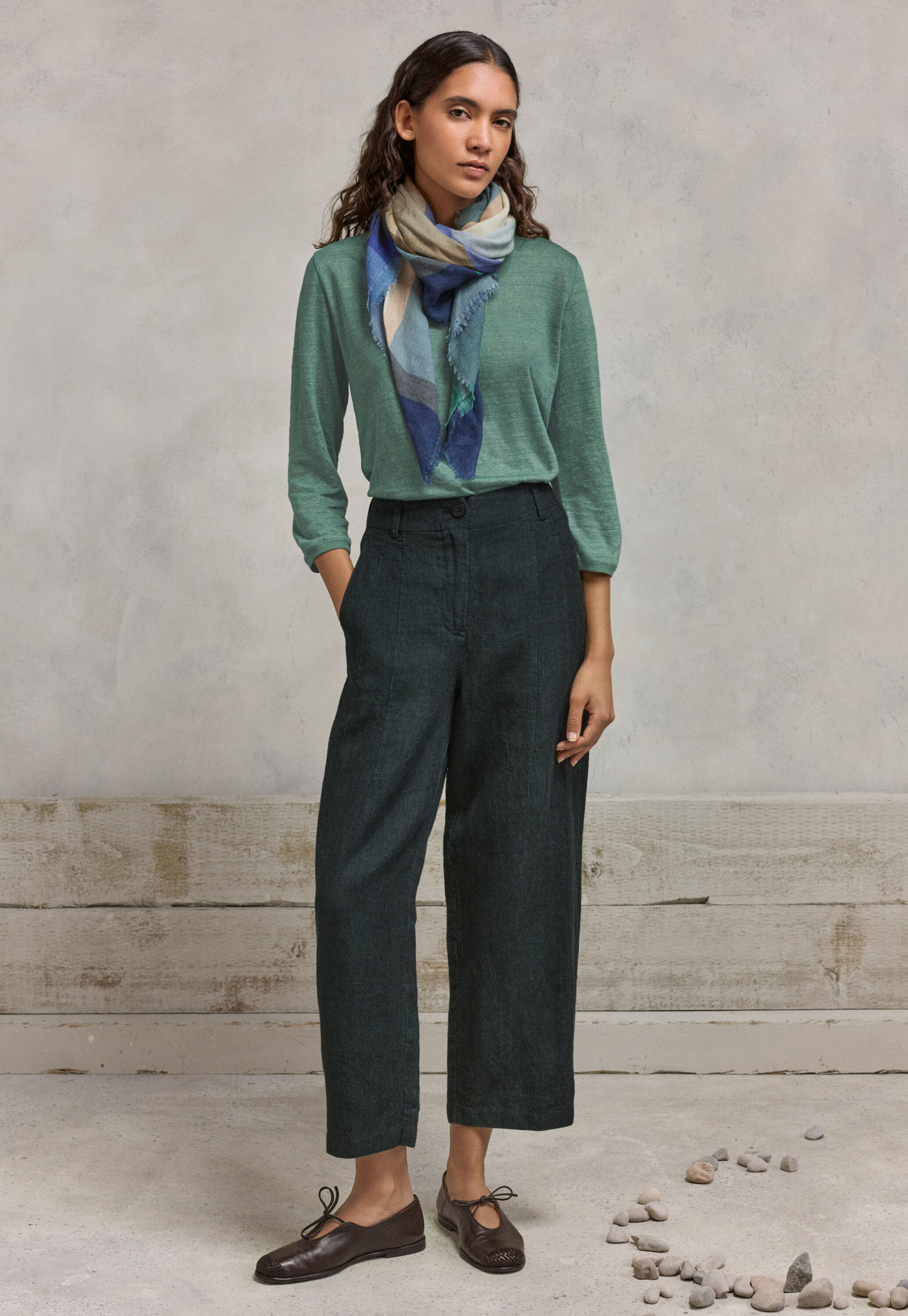 Round-neck top