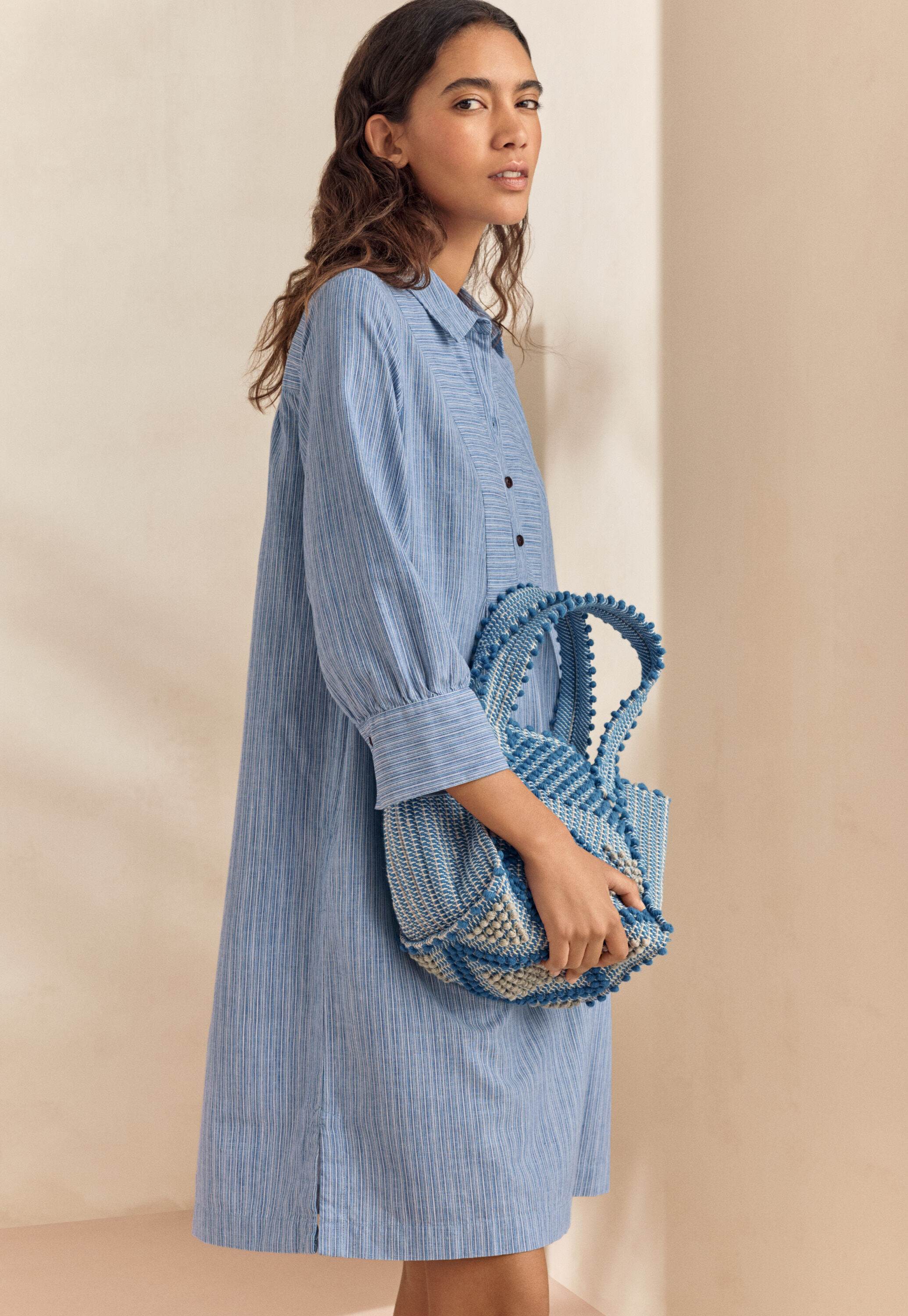 Bib-detail dress
